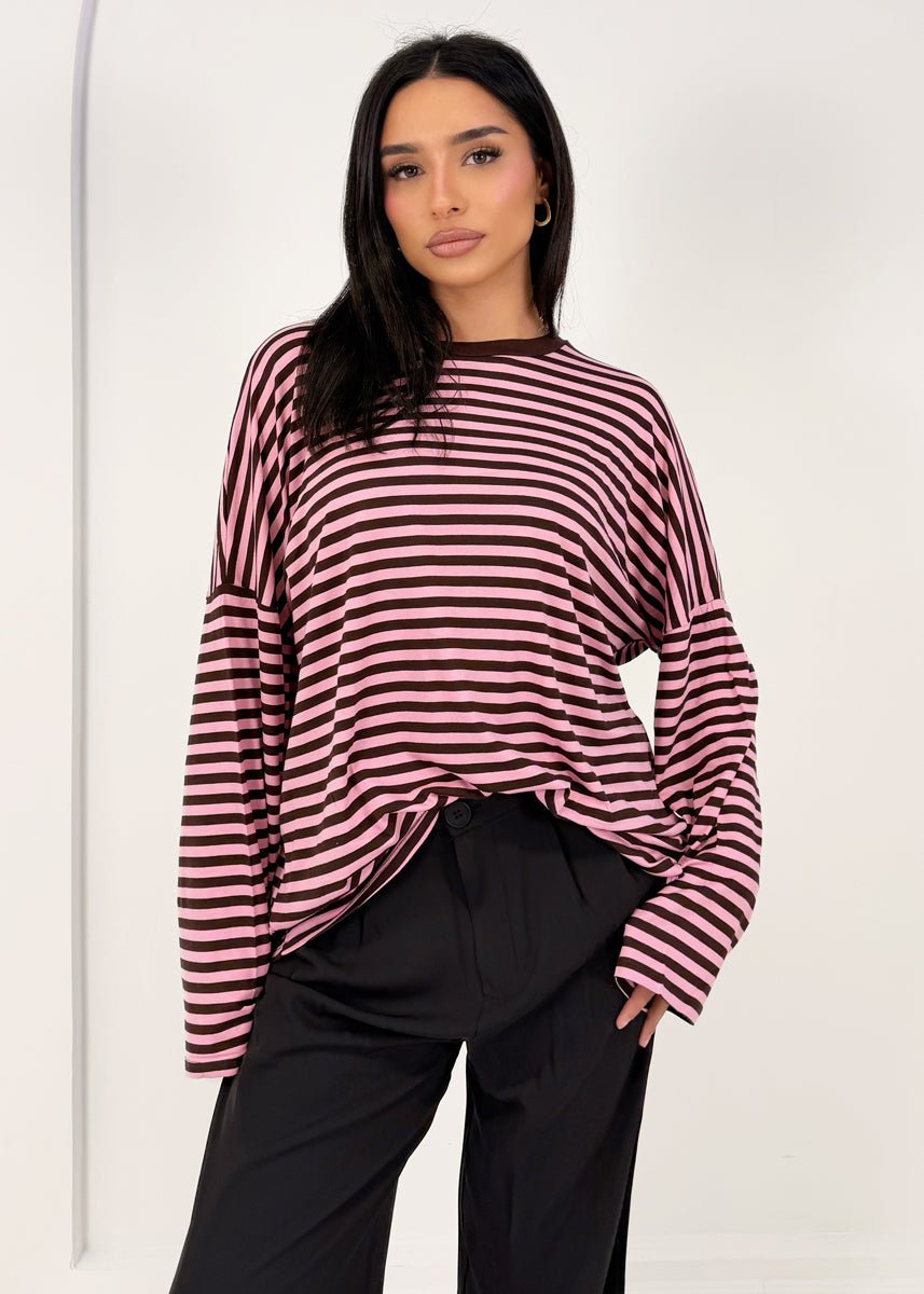 Gestreiftes Langarmshirt - NAHA
