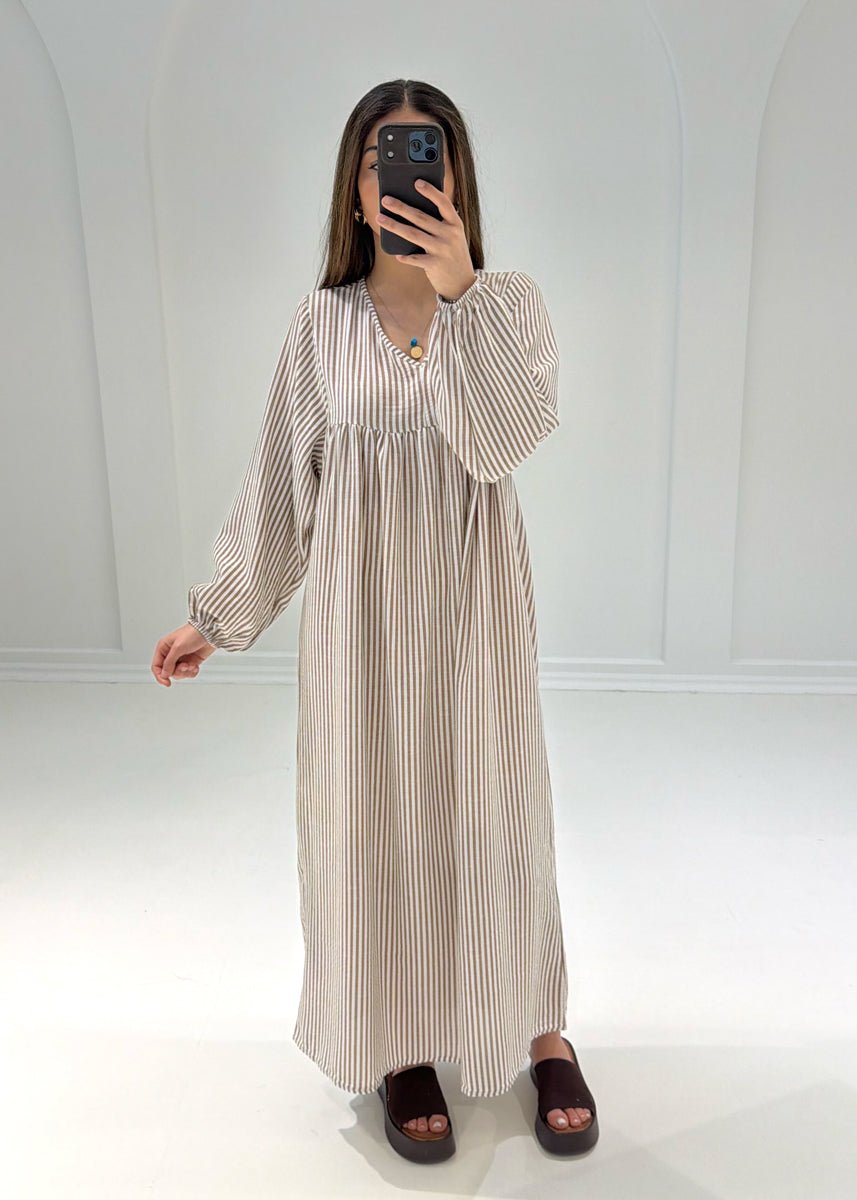 Gestreiftes Maxikleid - NAHA