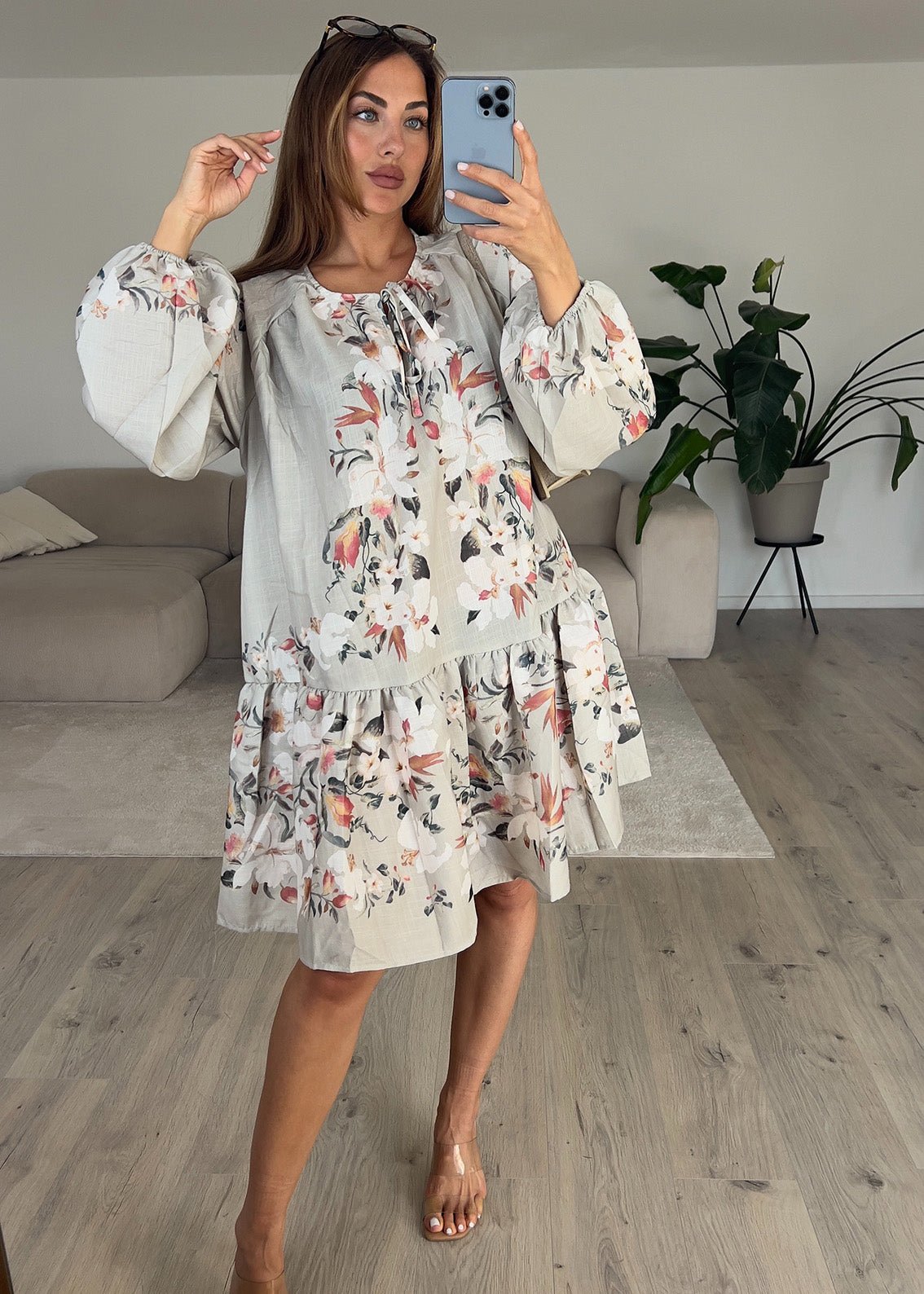 Kleid mit floralem Print - NAHA
