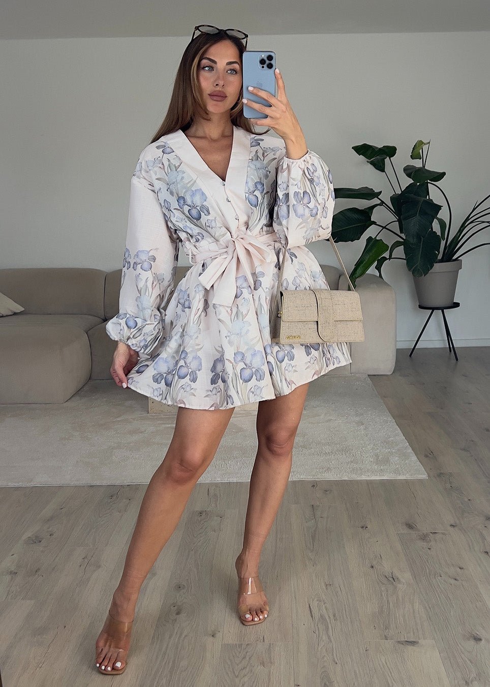 Kleid mit floralem Print - NAHA