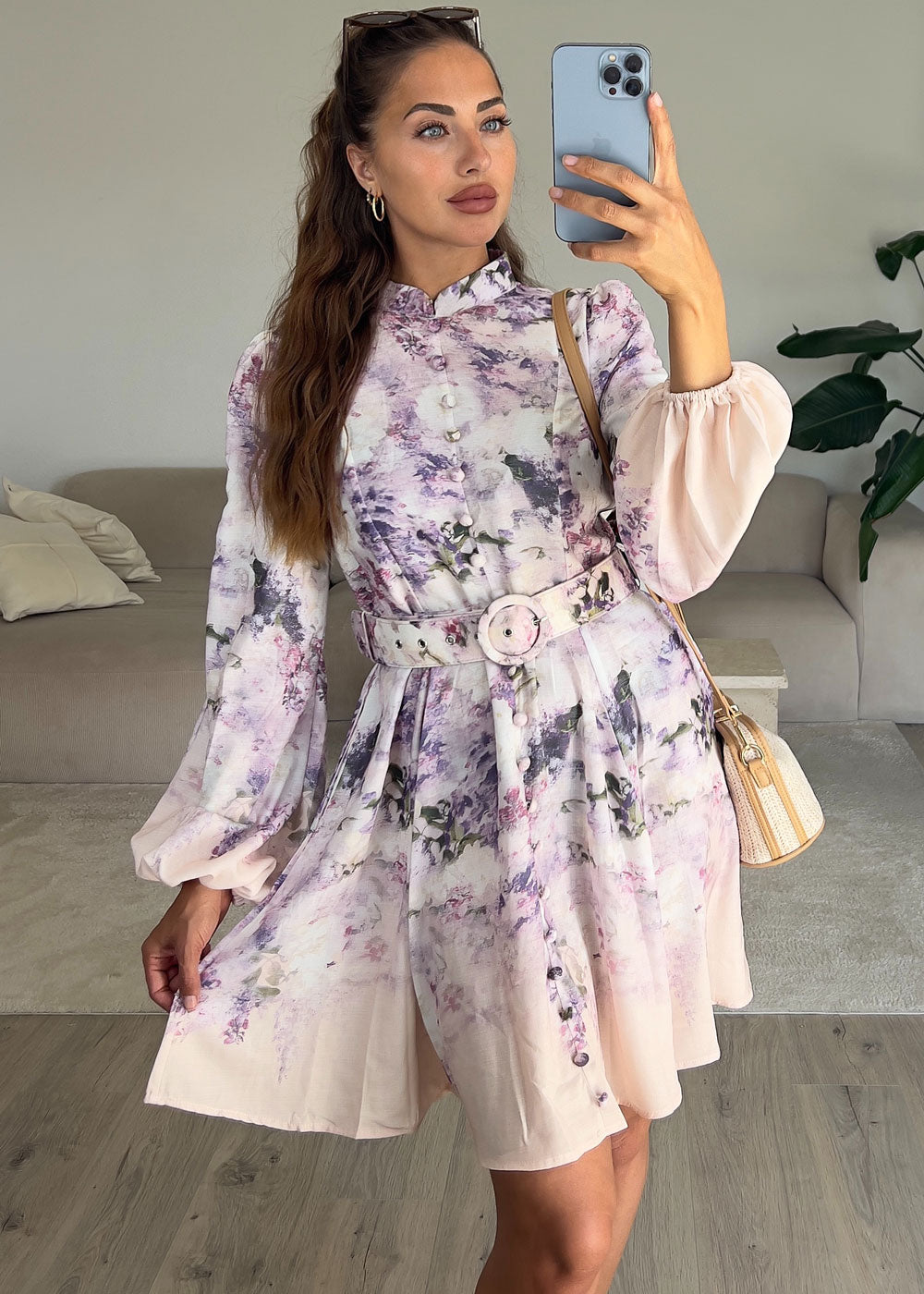 Floral Print Minikleid