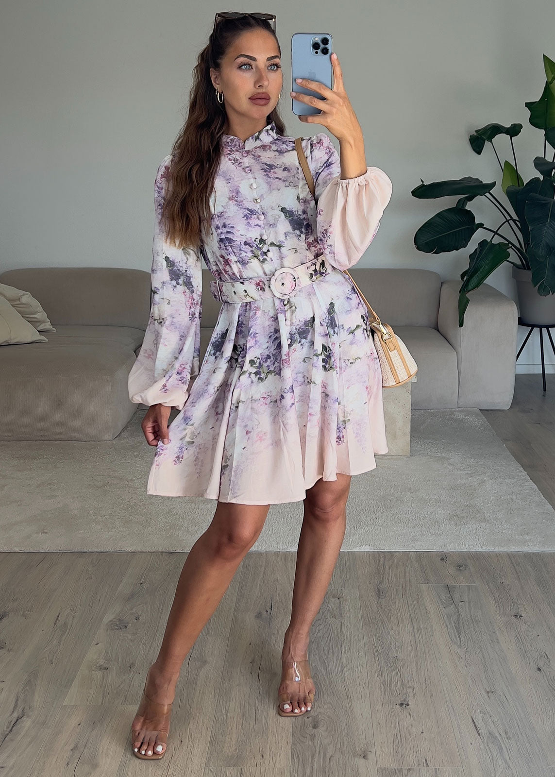 Floral Print Minikleid