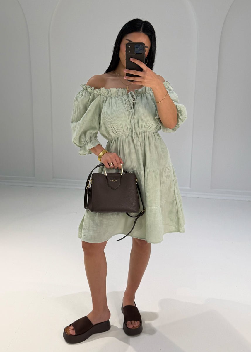 Kurzes Musselin Kleid - NAHA