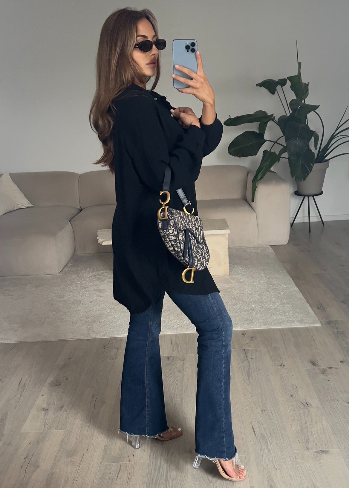 Lange Musselin-Bluse - NAHA