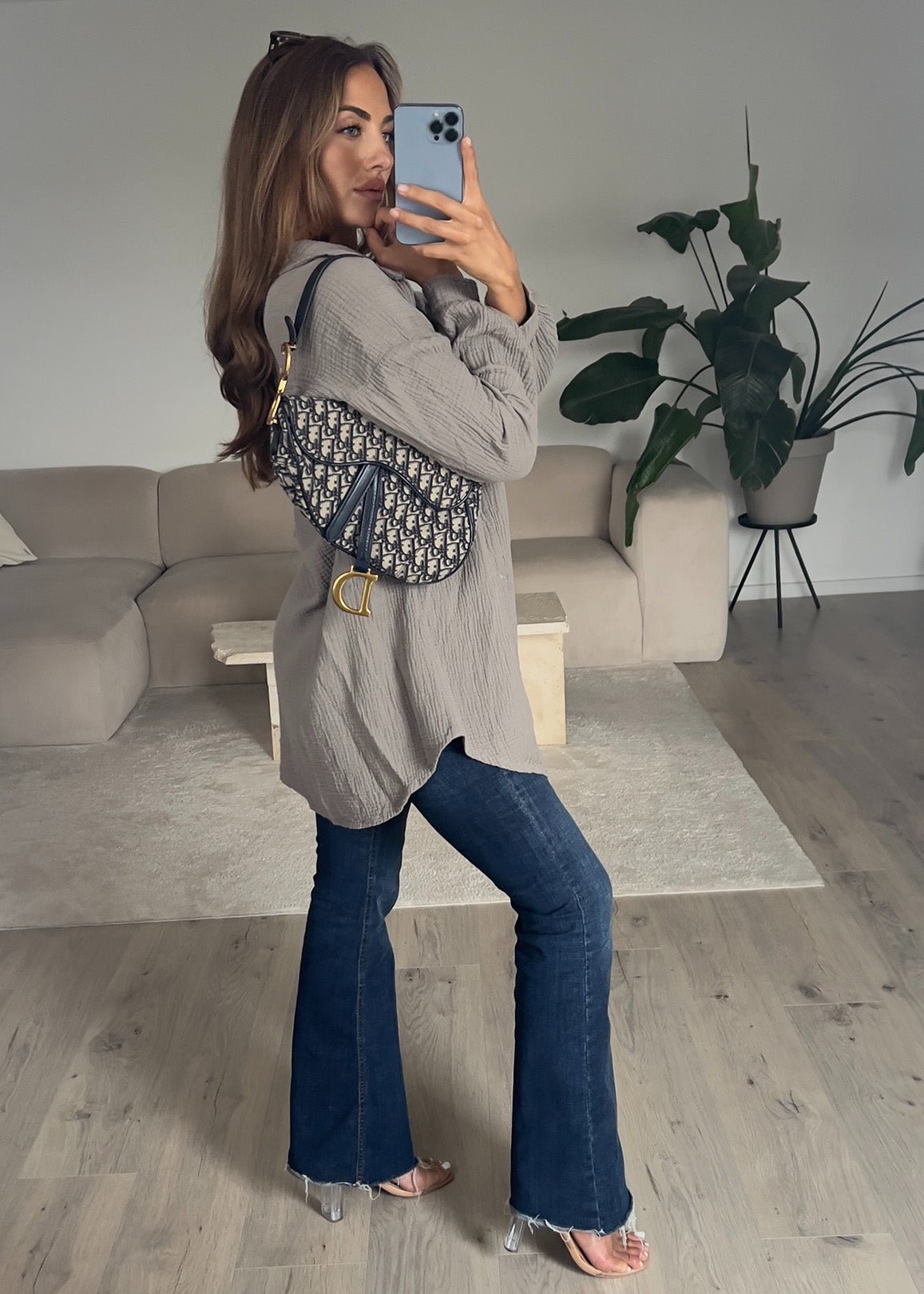 Lange Musselin-Bluse - NAHA