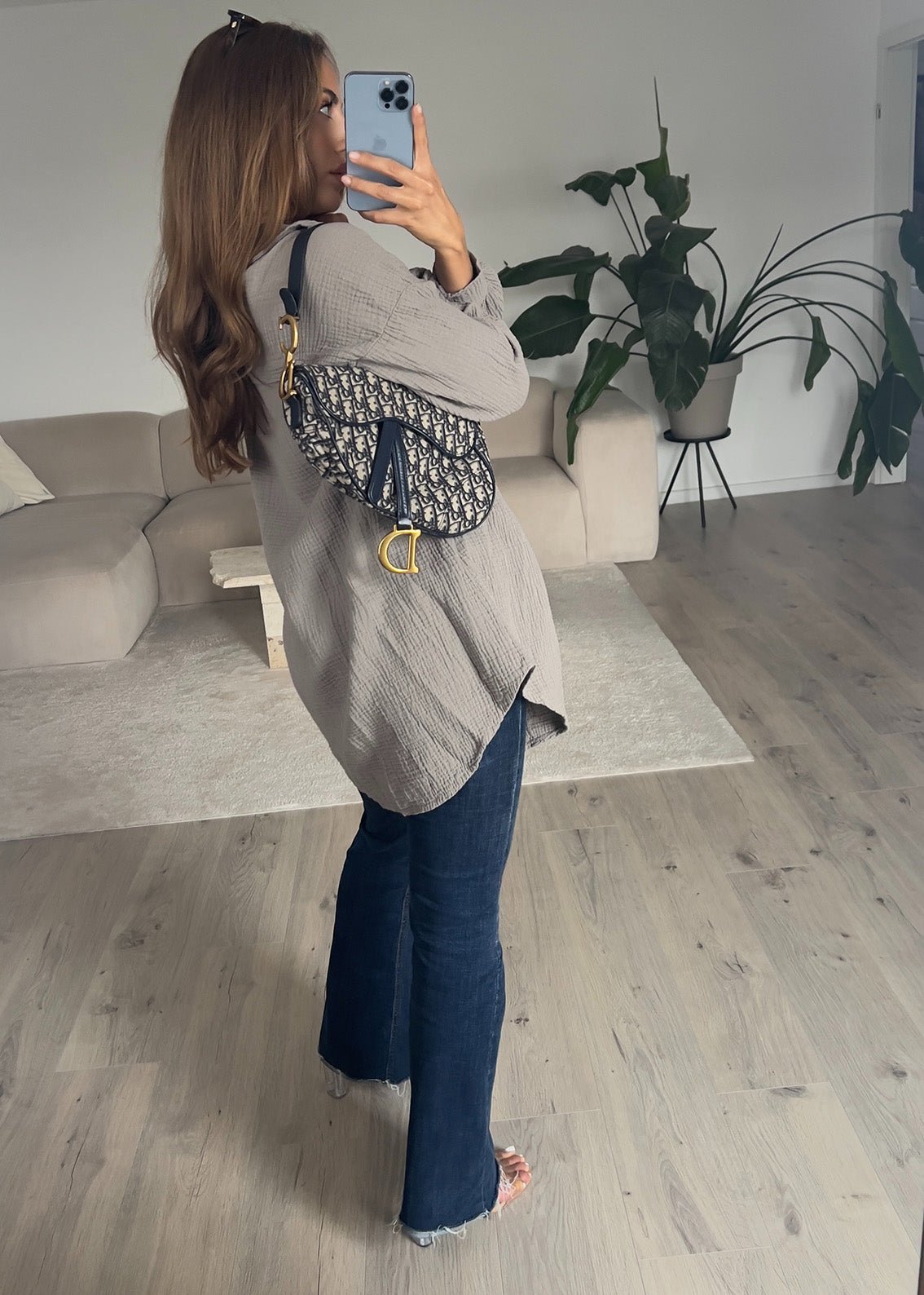 Lange Musselin-Bluse - NAHA