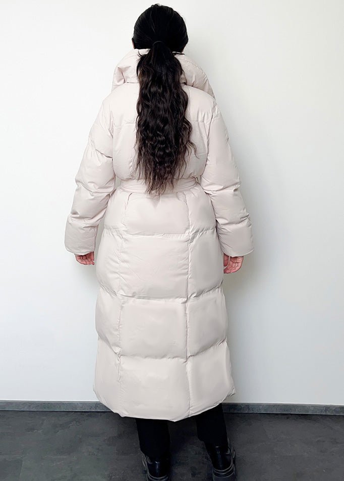 Lange Winterjacke mit Gürtel - NAHA