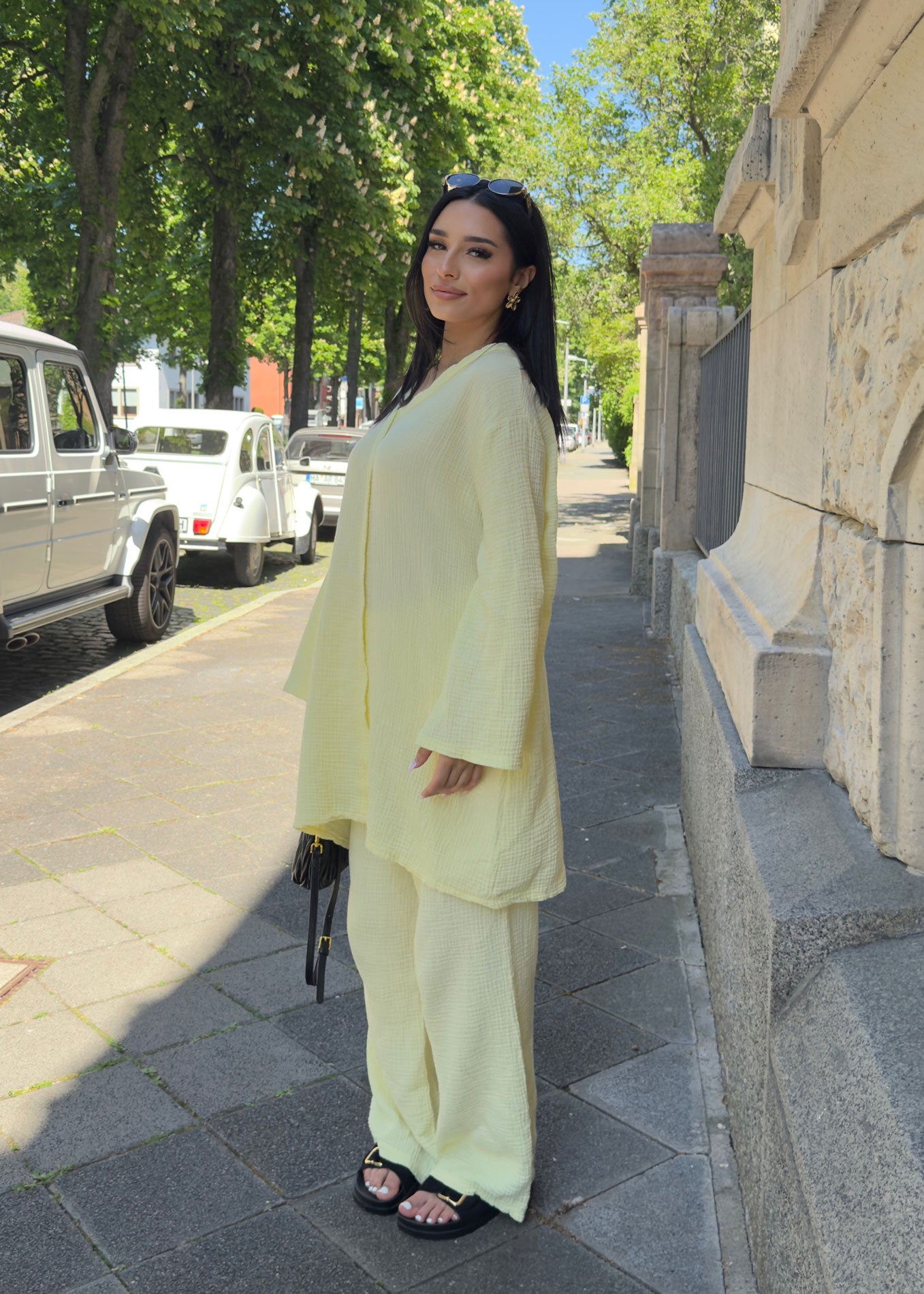 Langer Musselin Zweiteiler