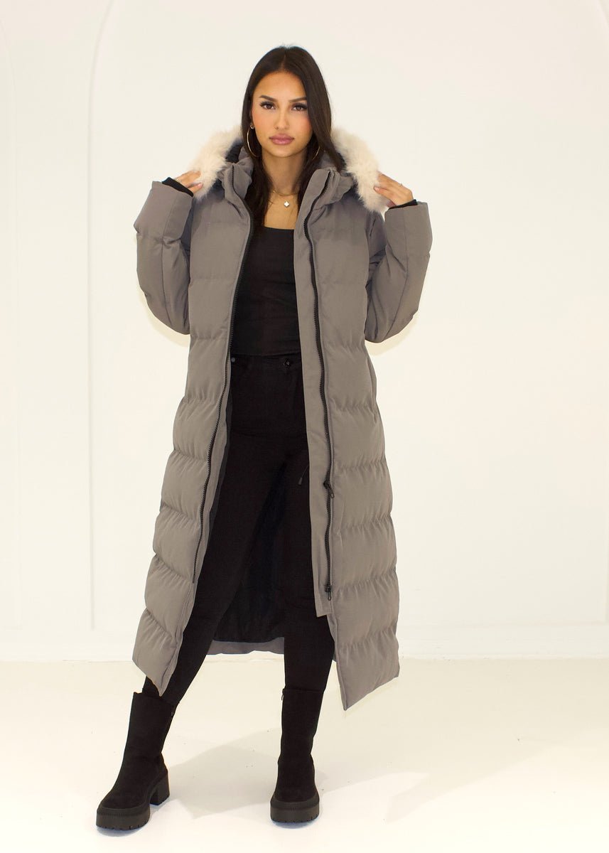 Langer Winterparka mit Fellkapuze - NAHA