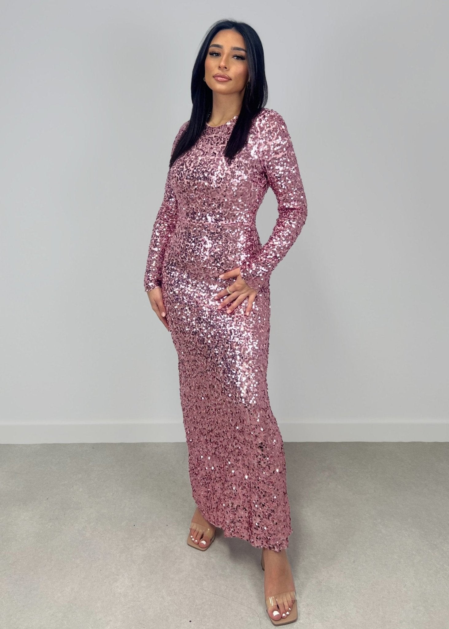 Langes Paillettenkleid - NAHA