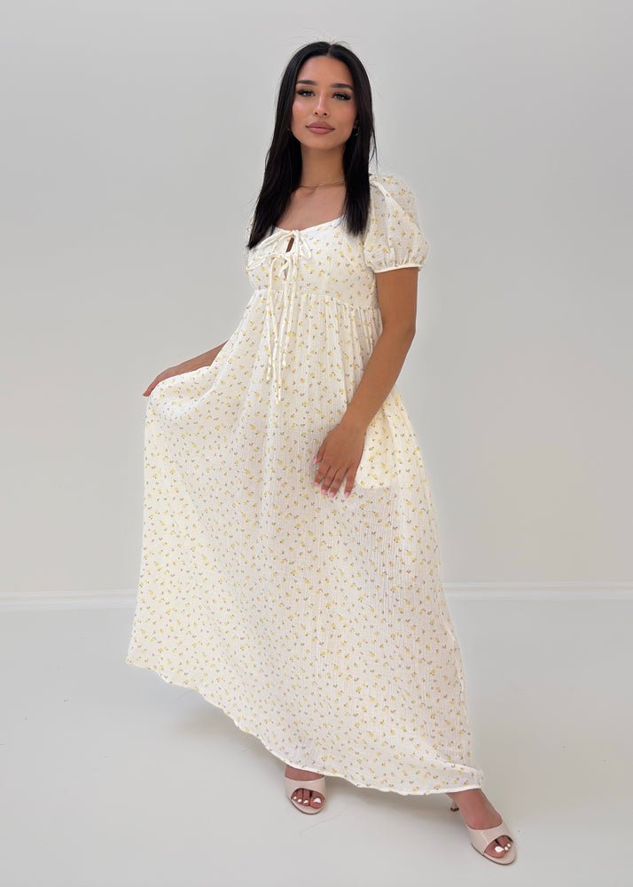 Luftiges Maxikleid mit Blumenmuster - NAHA