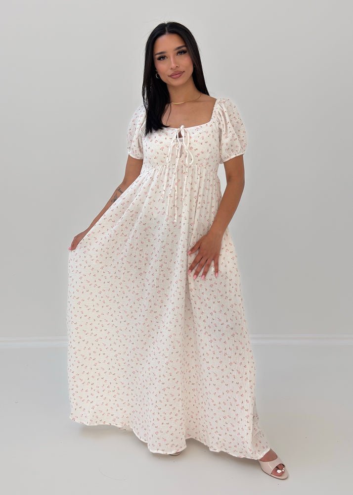 Luftiges Maxikleid mit Blumenmuster - NAHA