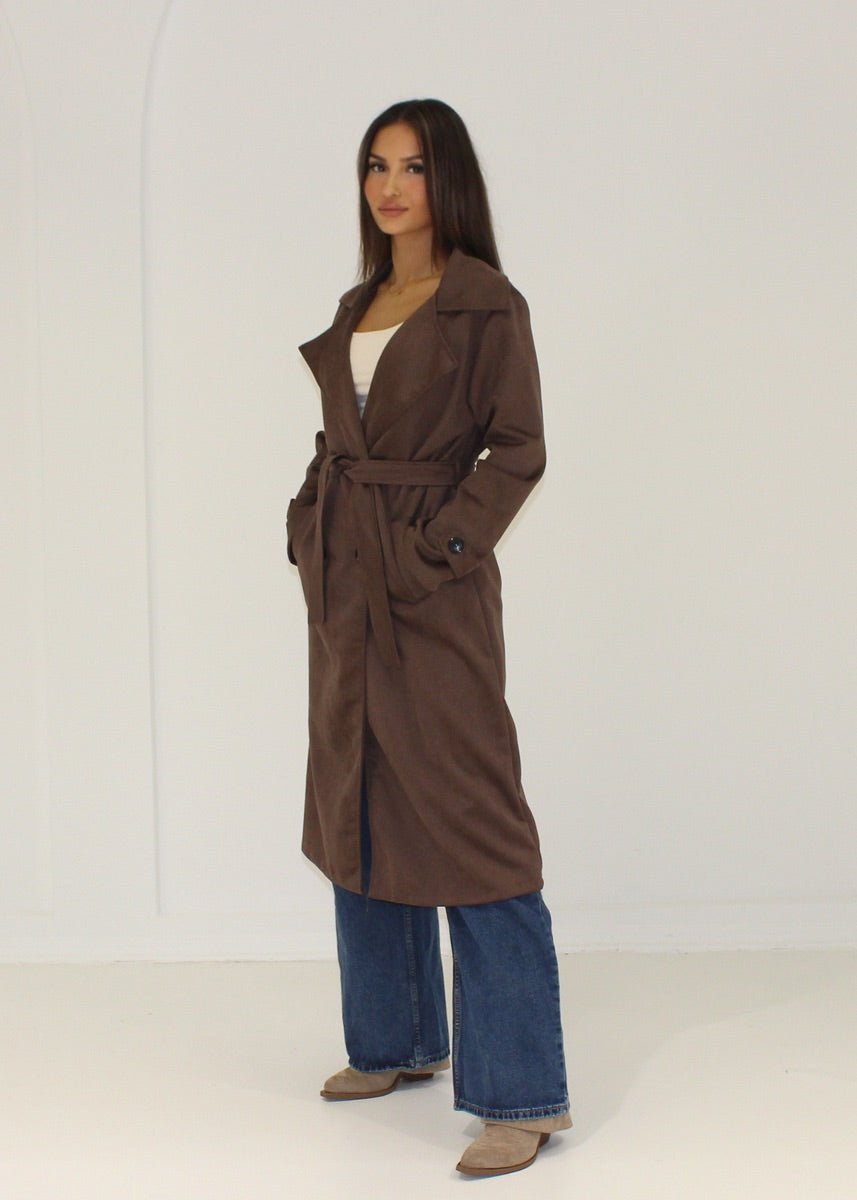 Mantel in Wildlederoptik - NAHA