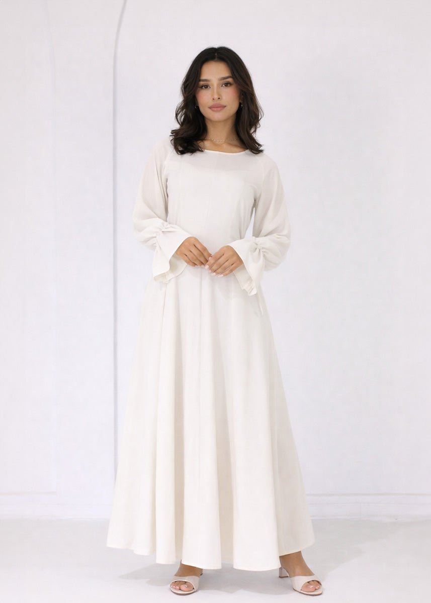 Maxi-Kleid mit Bindeband hinten - NAHA
