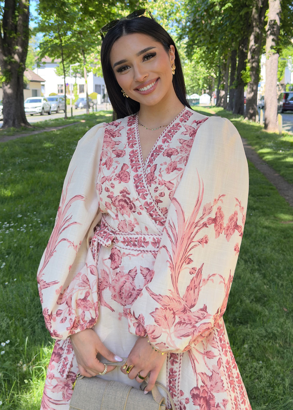 Maxikleid mit floralem Muster