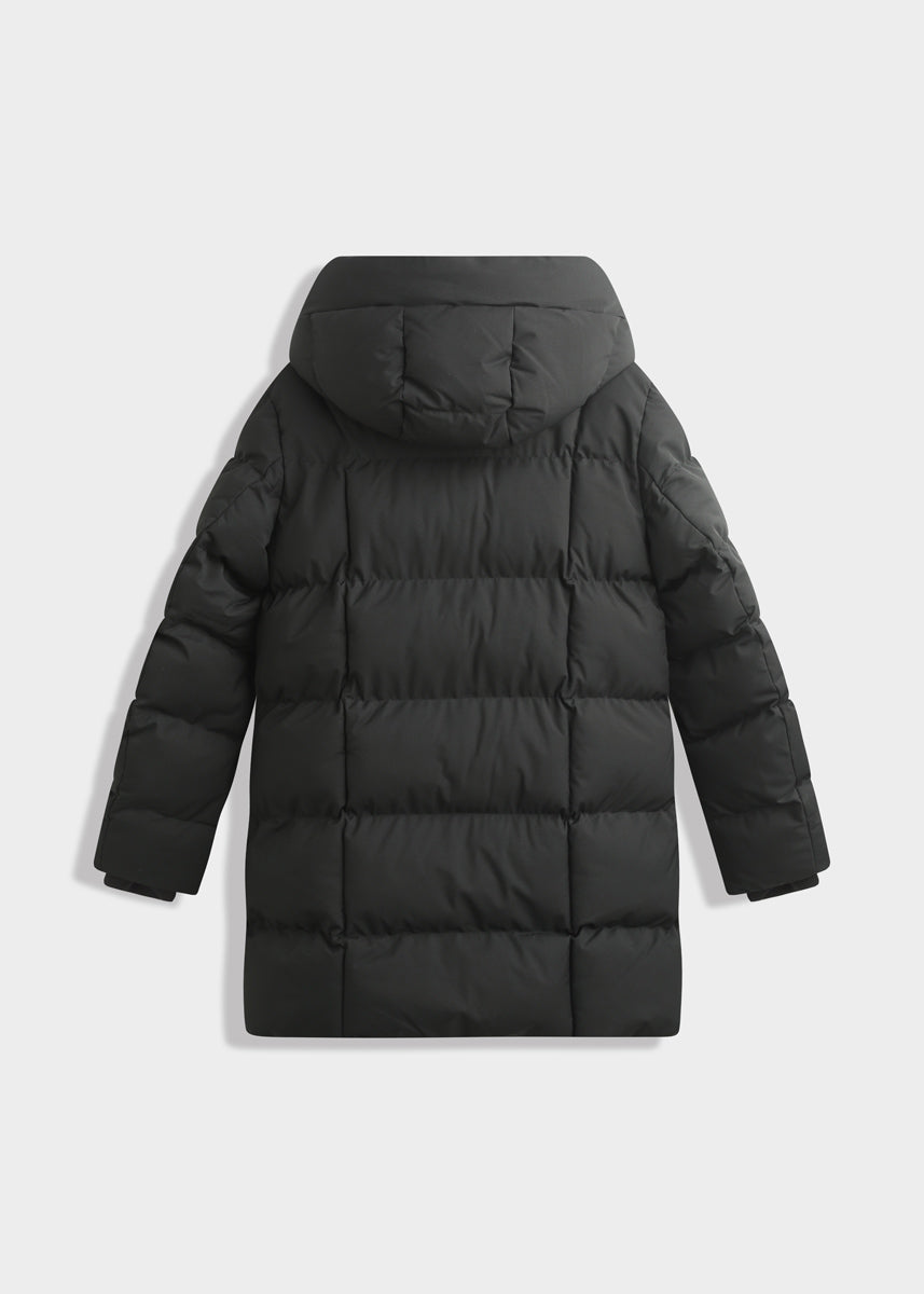 Mittellange Steppjacke mit Bindegürtel