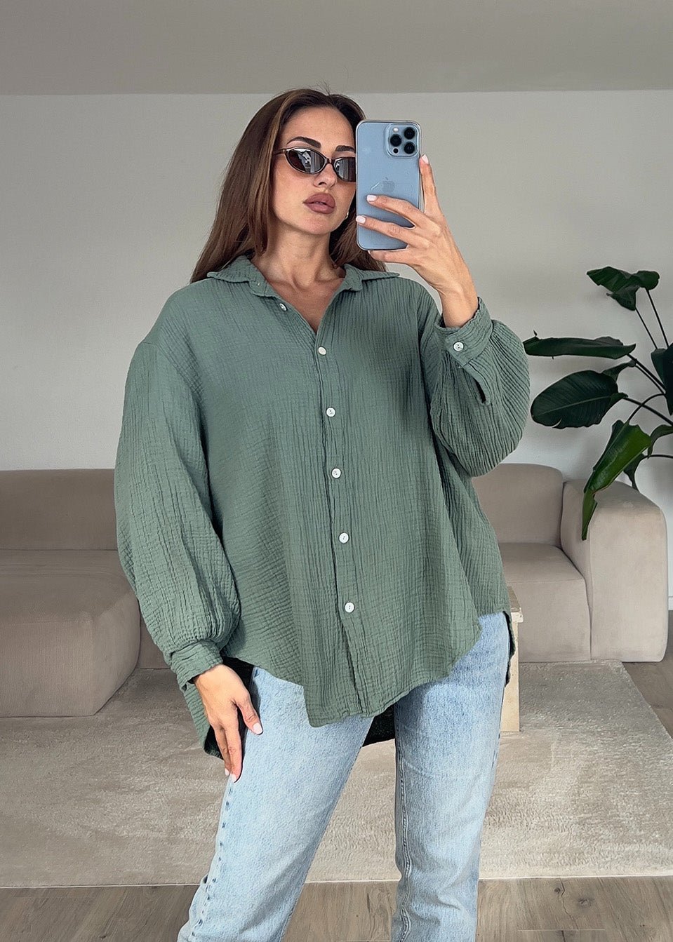 Musselin-Bluse - NAHA