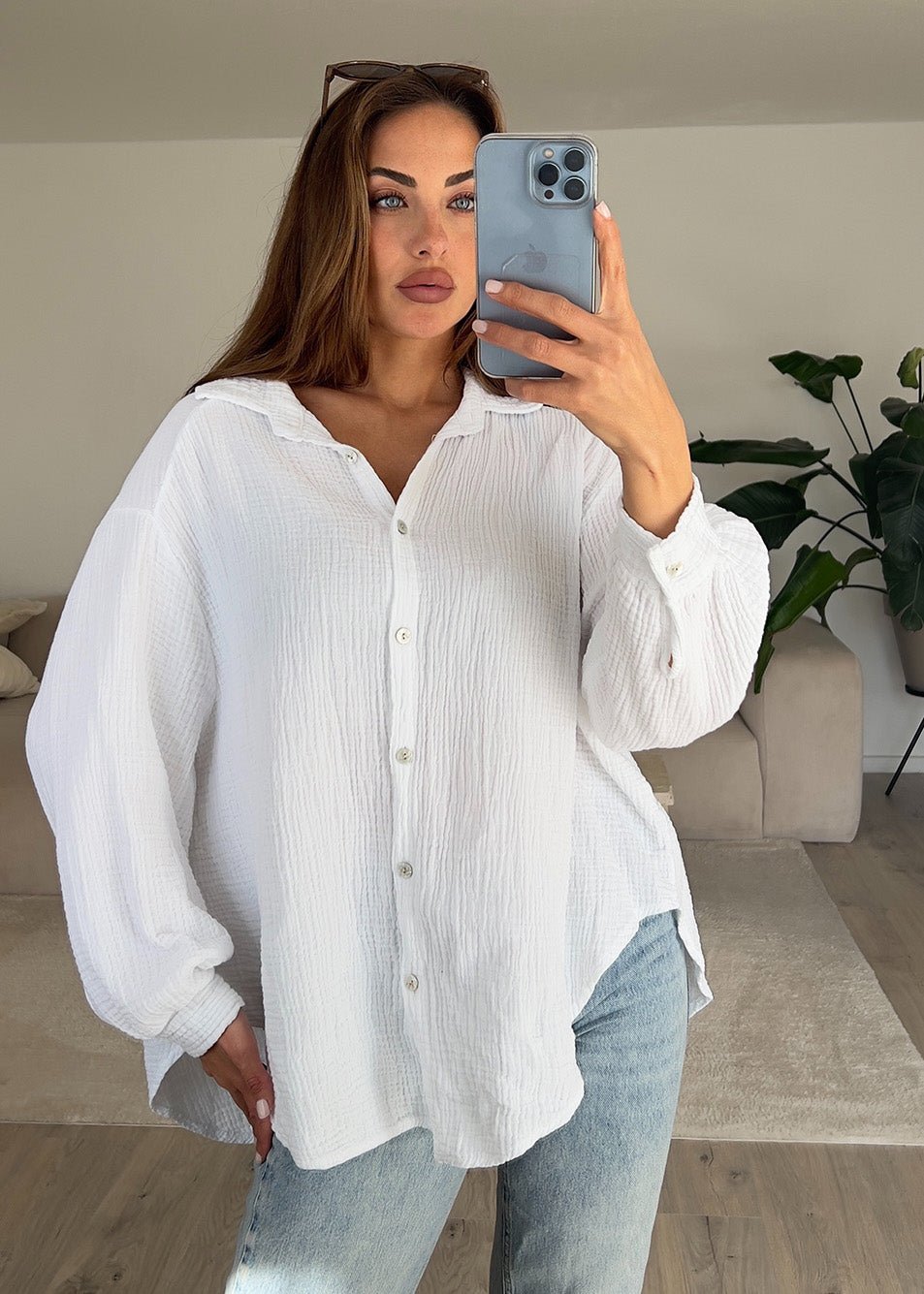Musselin-Bluse - NAHA