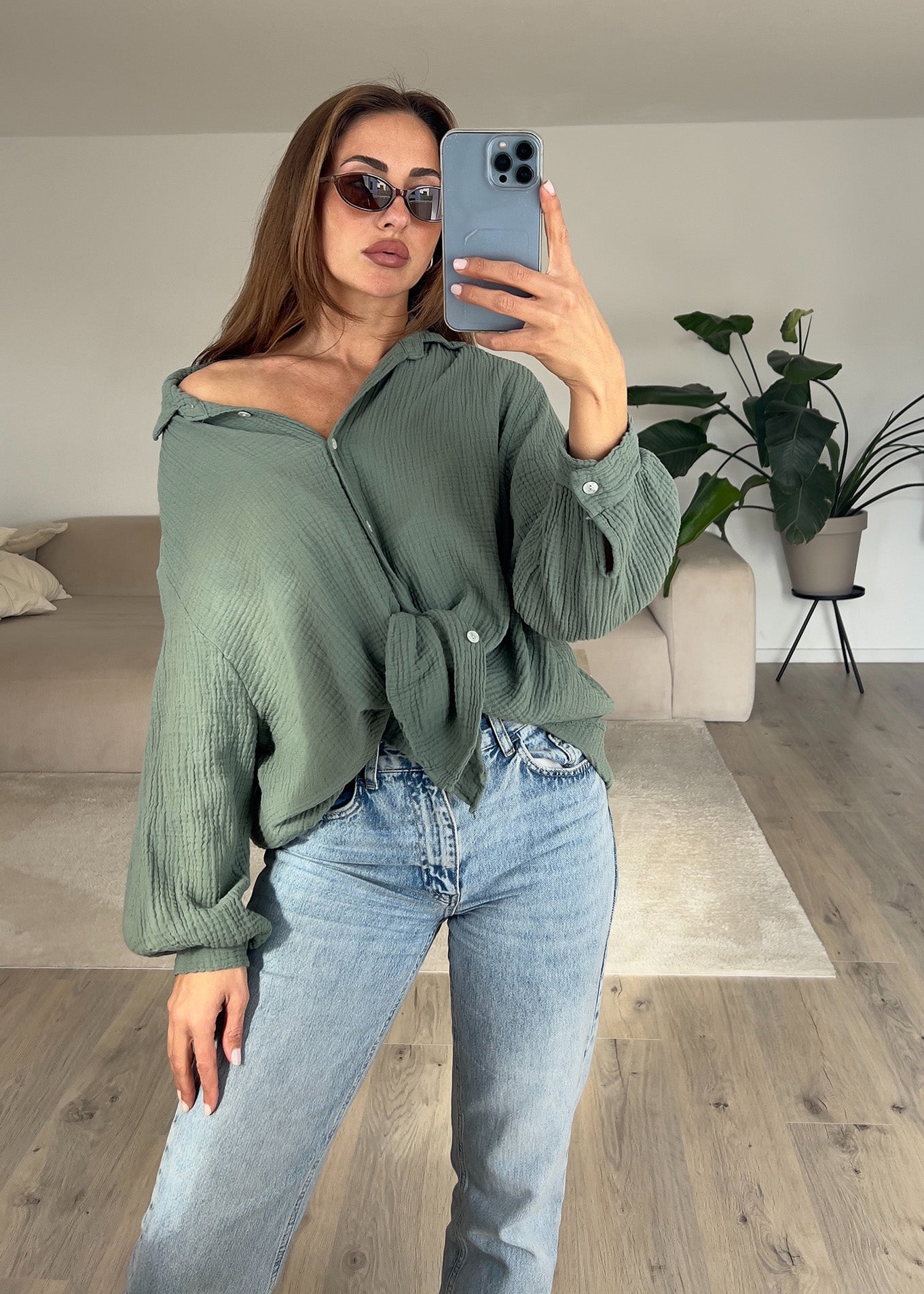Musselin-Bluse - NAHA
