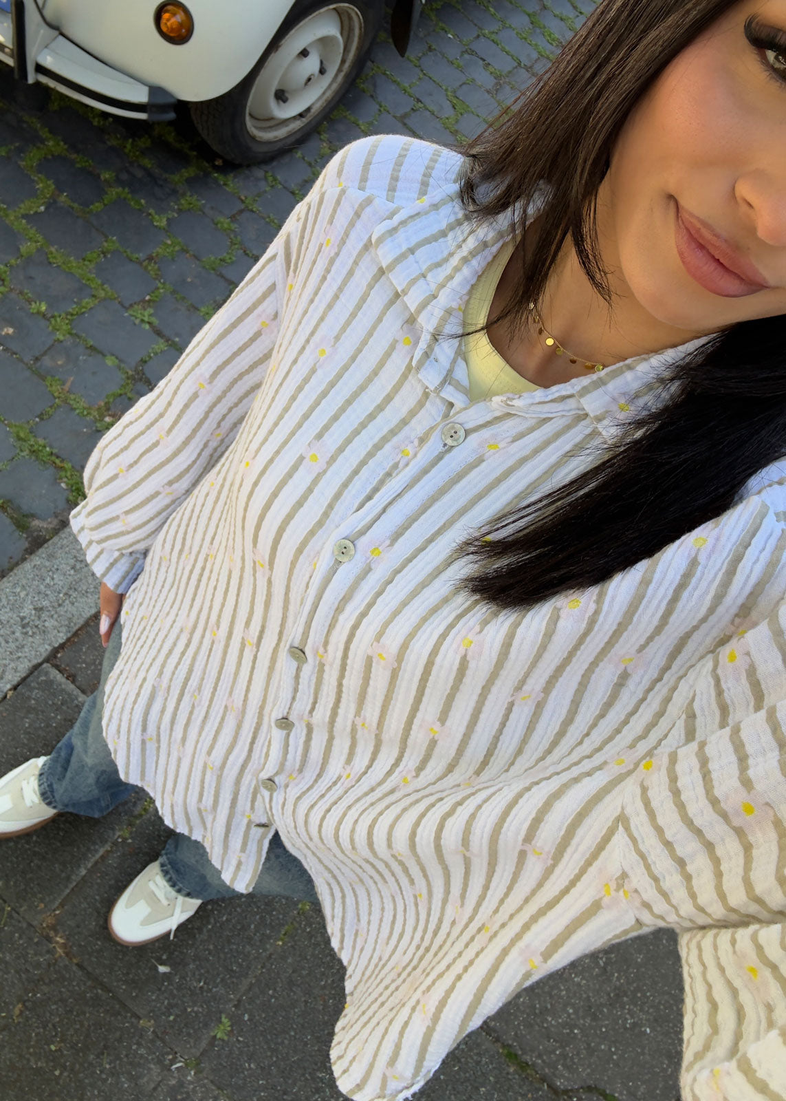 Musselin-Bluse mit Blümchen