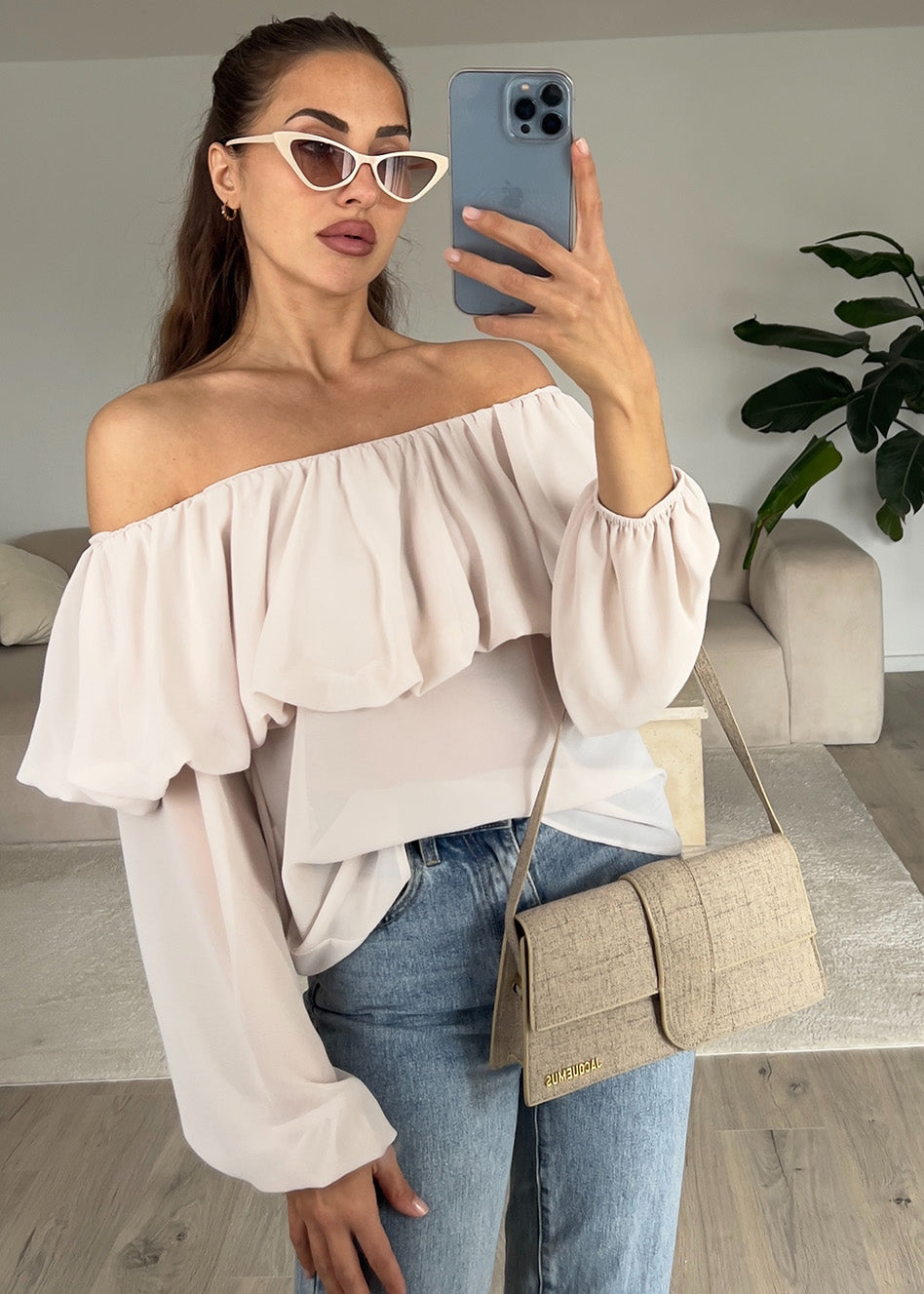 Schulterfreies Oberteil