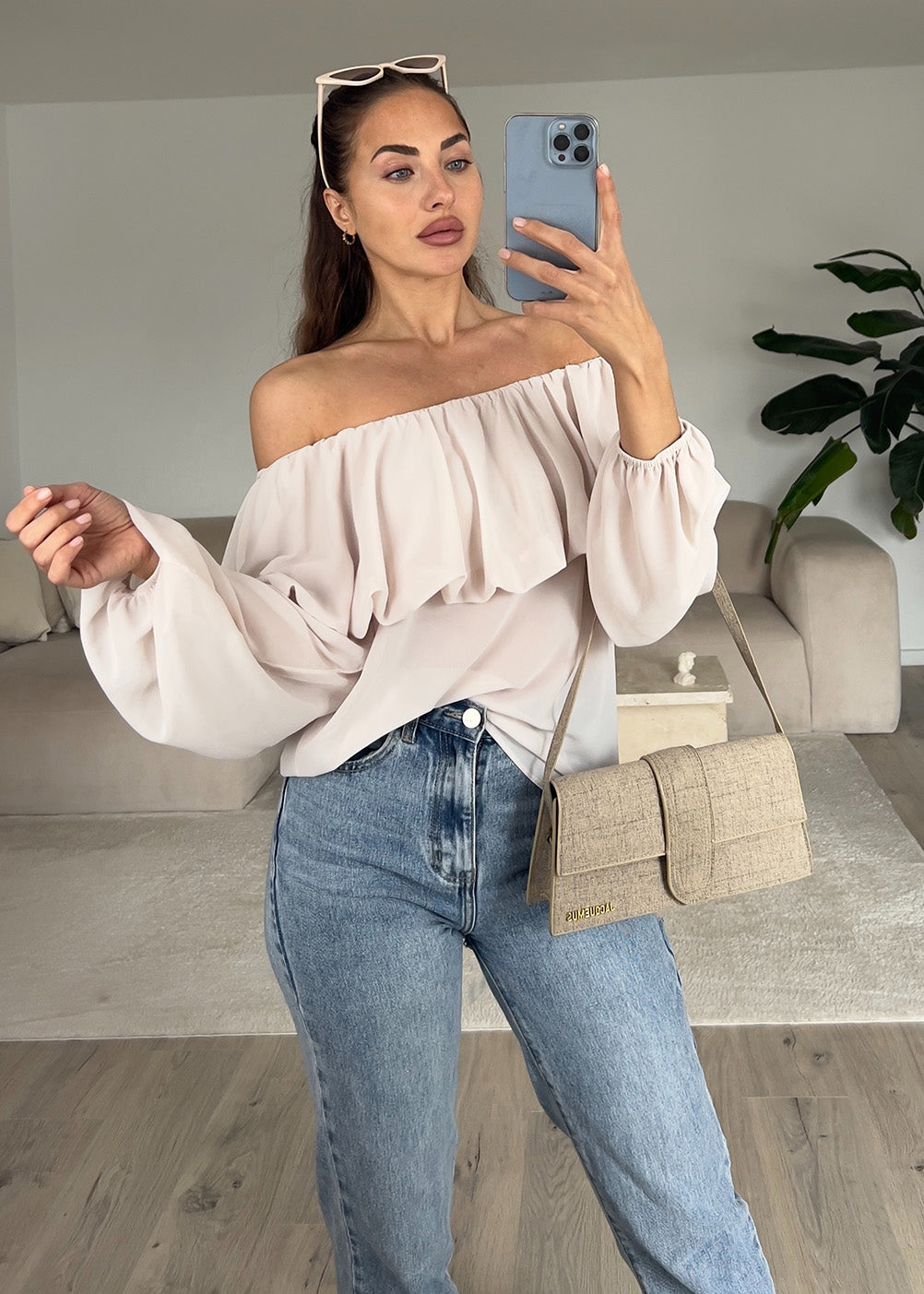 Schulterfreies Oberteil