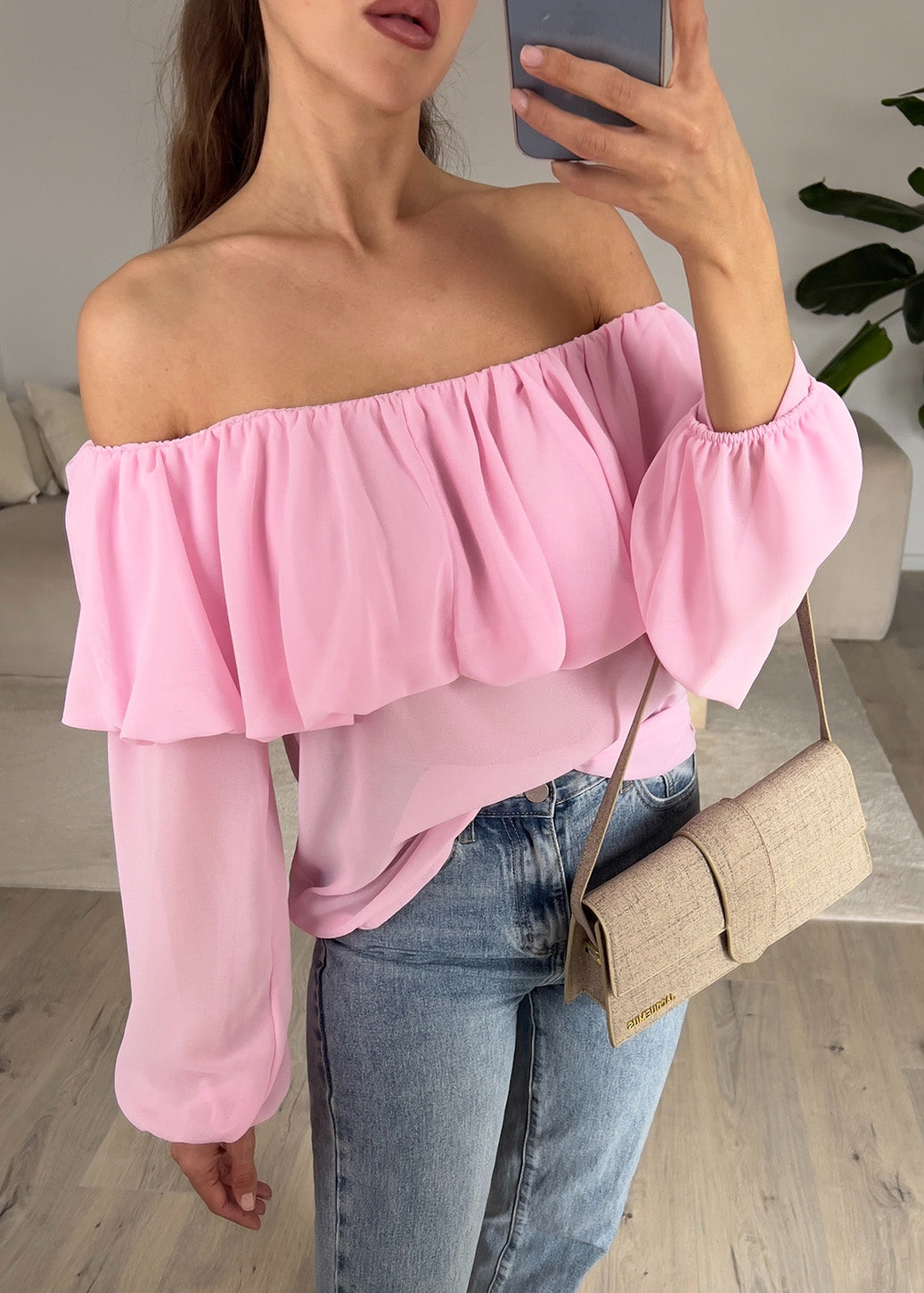 Schulterfreies Oberteil