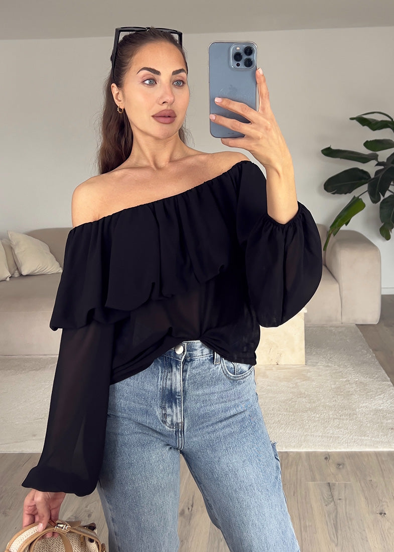 Schulterfreies Oberteil