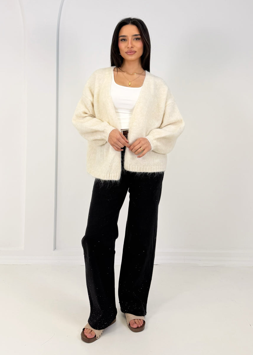 Offener Strick-Cardigan