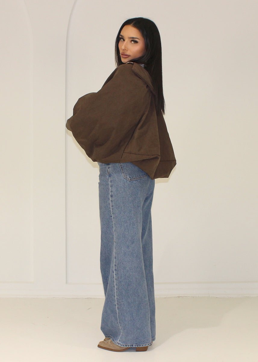 Oversize Jacke mit Reißverschluss - NAHA
