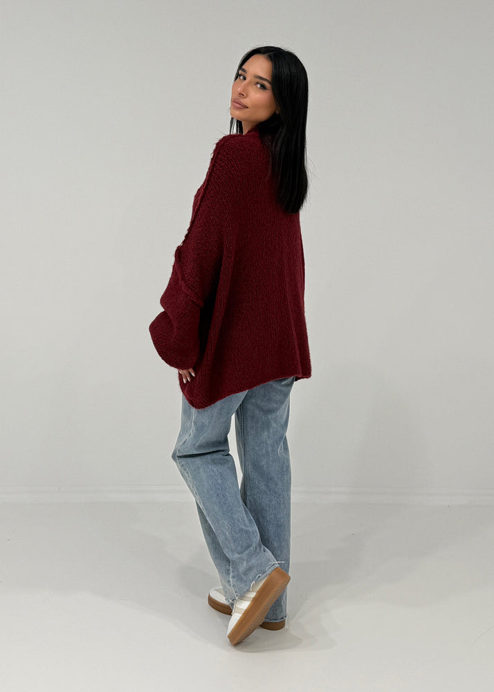 Oversize Strickjacke