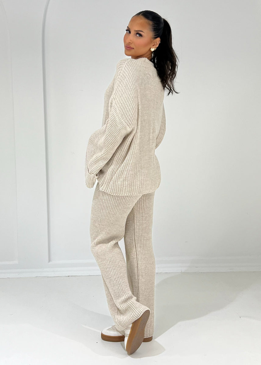 Oversize Strickset mit weiten Ärmeln