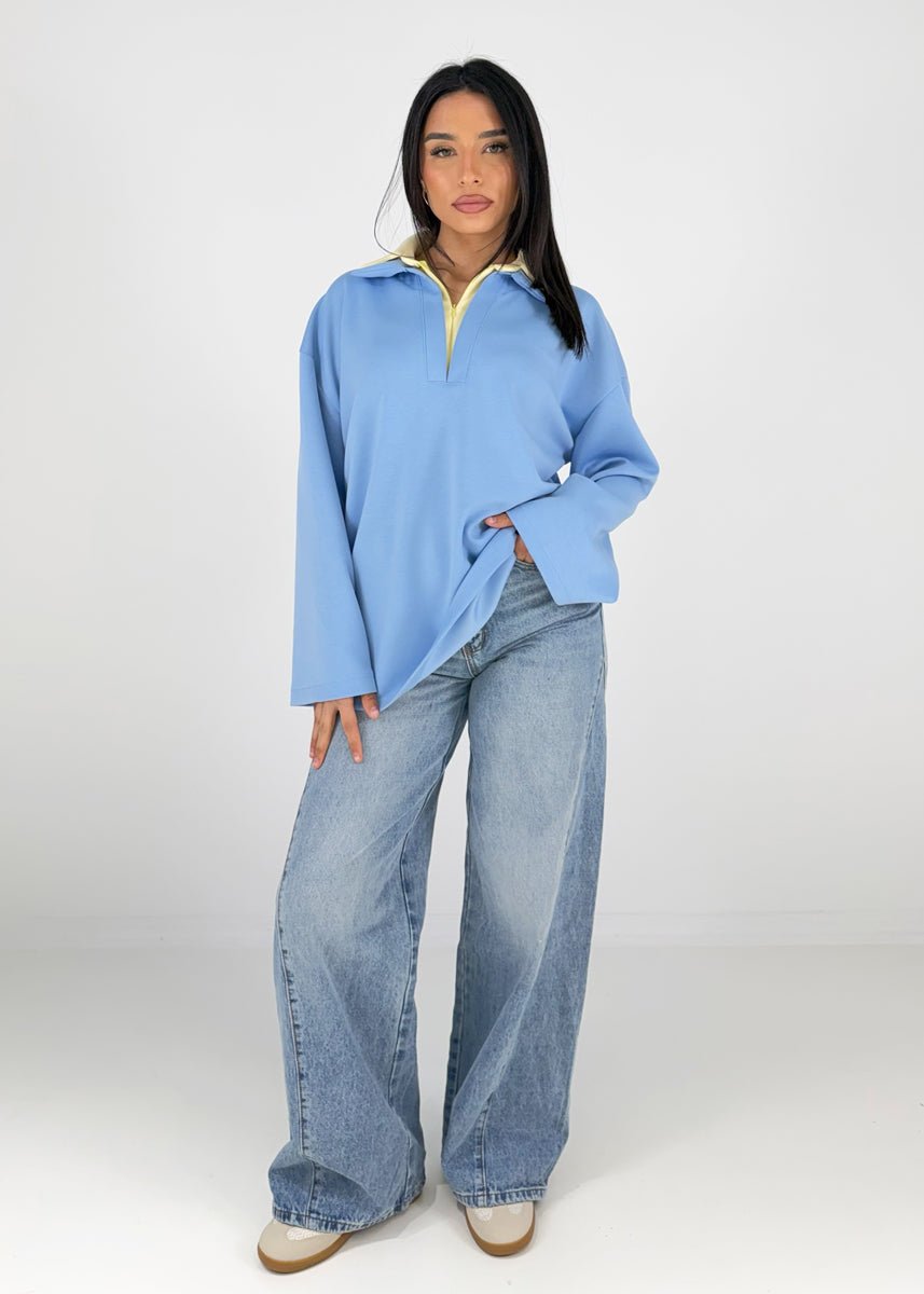 Oversize Sweatshirt mit Print - NAHA