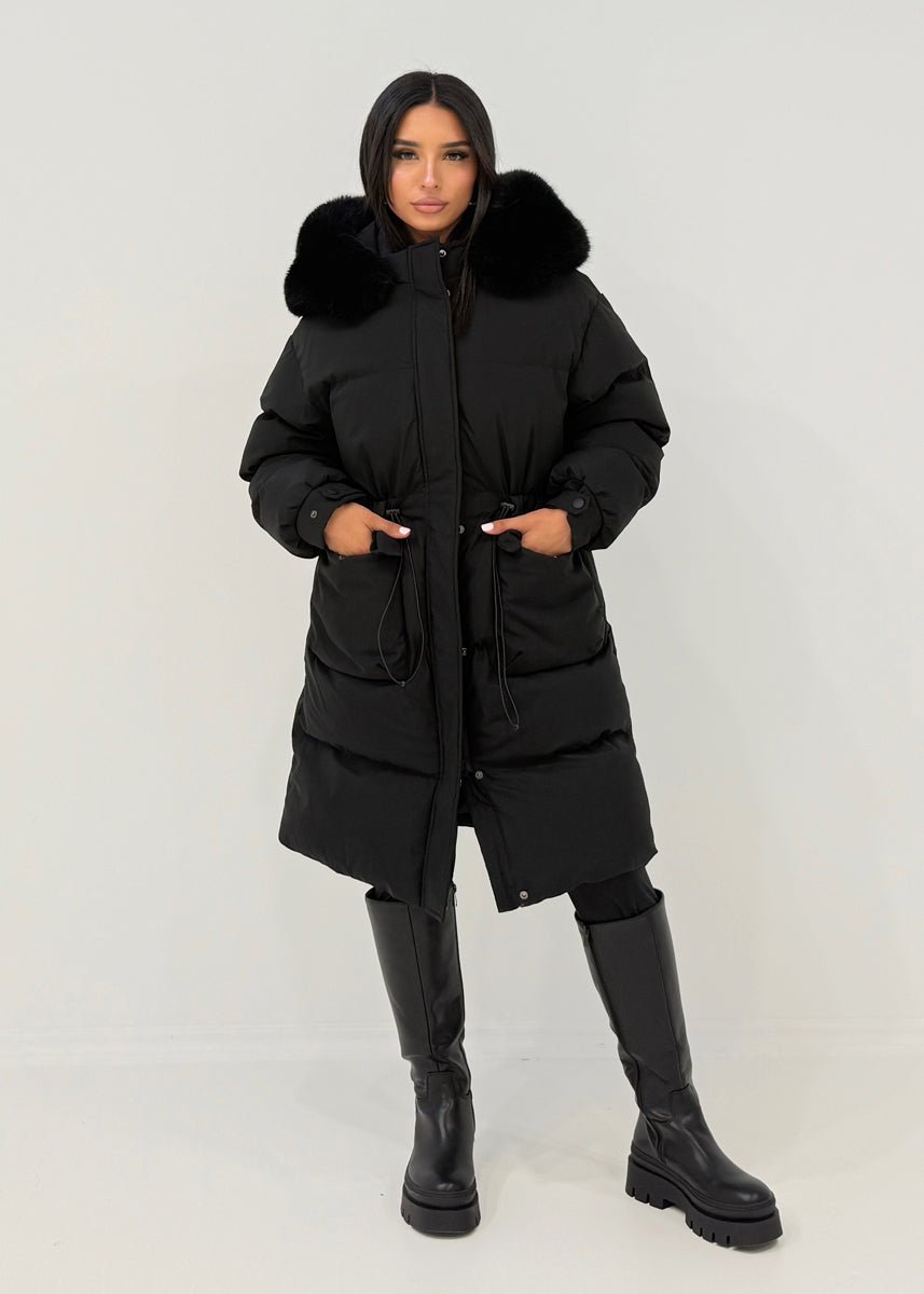 Oversize Winterparka mit Kunstfellkapuze - NAHA