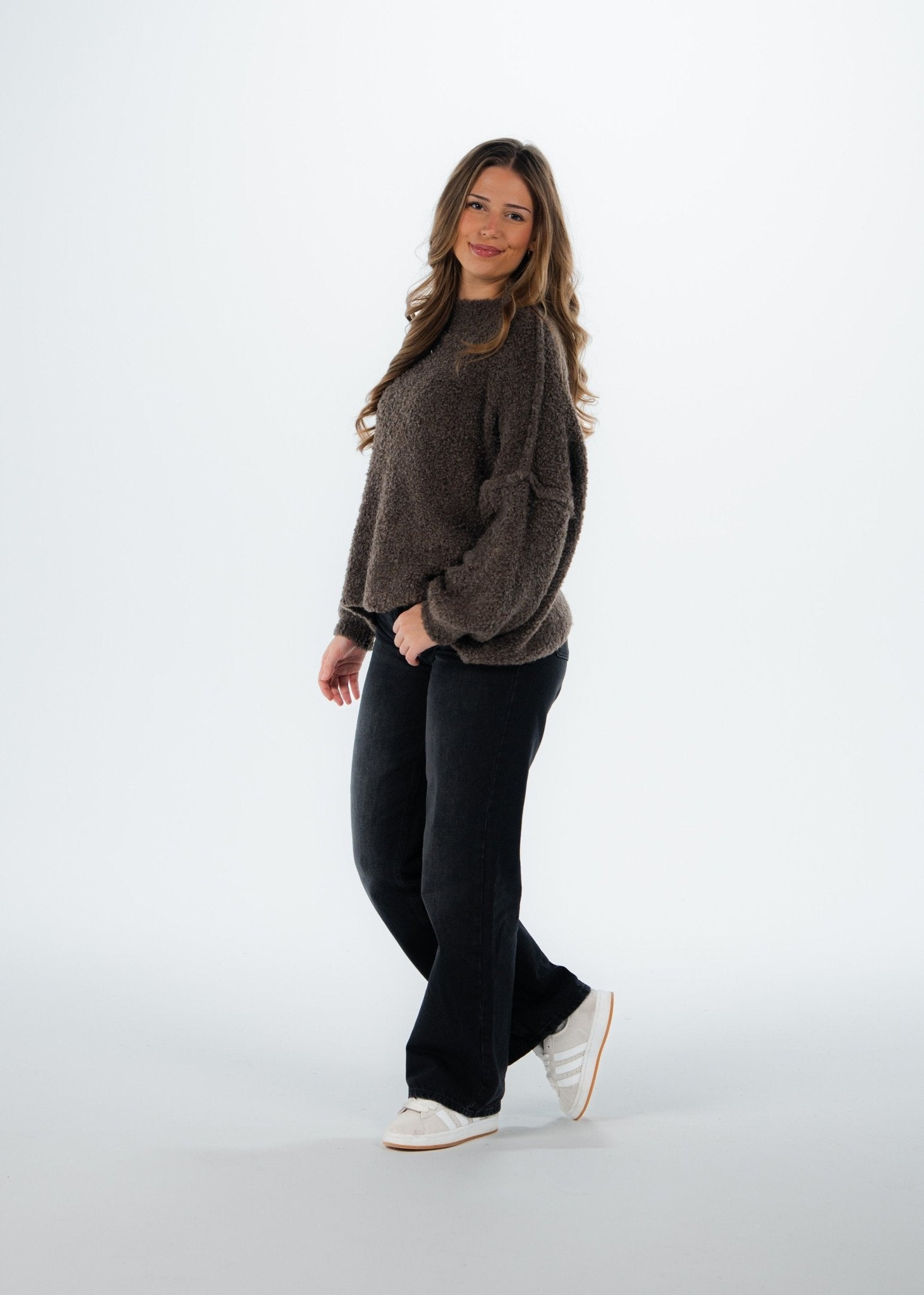 Pullover aus kuscheligem Bouclé - NAHA