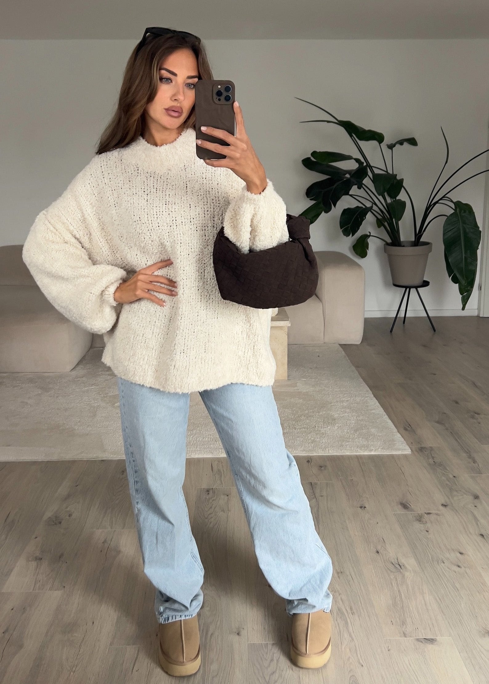 Pullover aus kuscheligem Bouclé