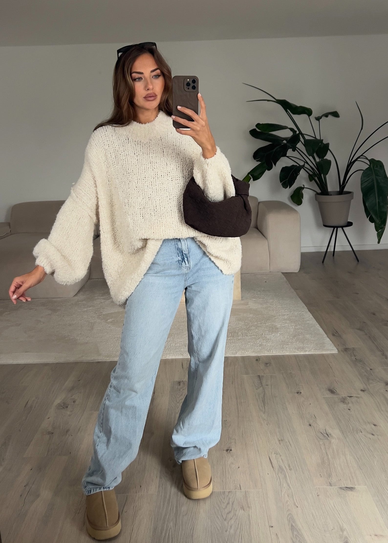 Pullover aus kuscheligem Bouclé