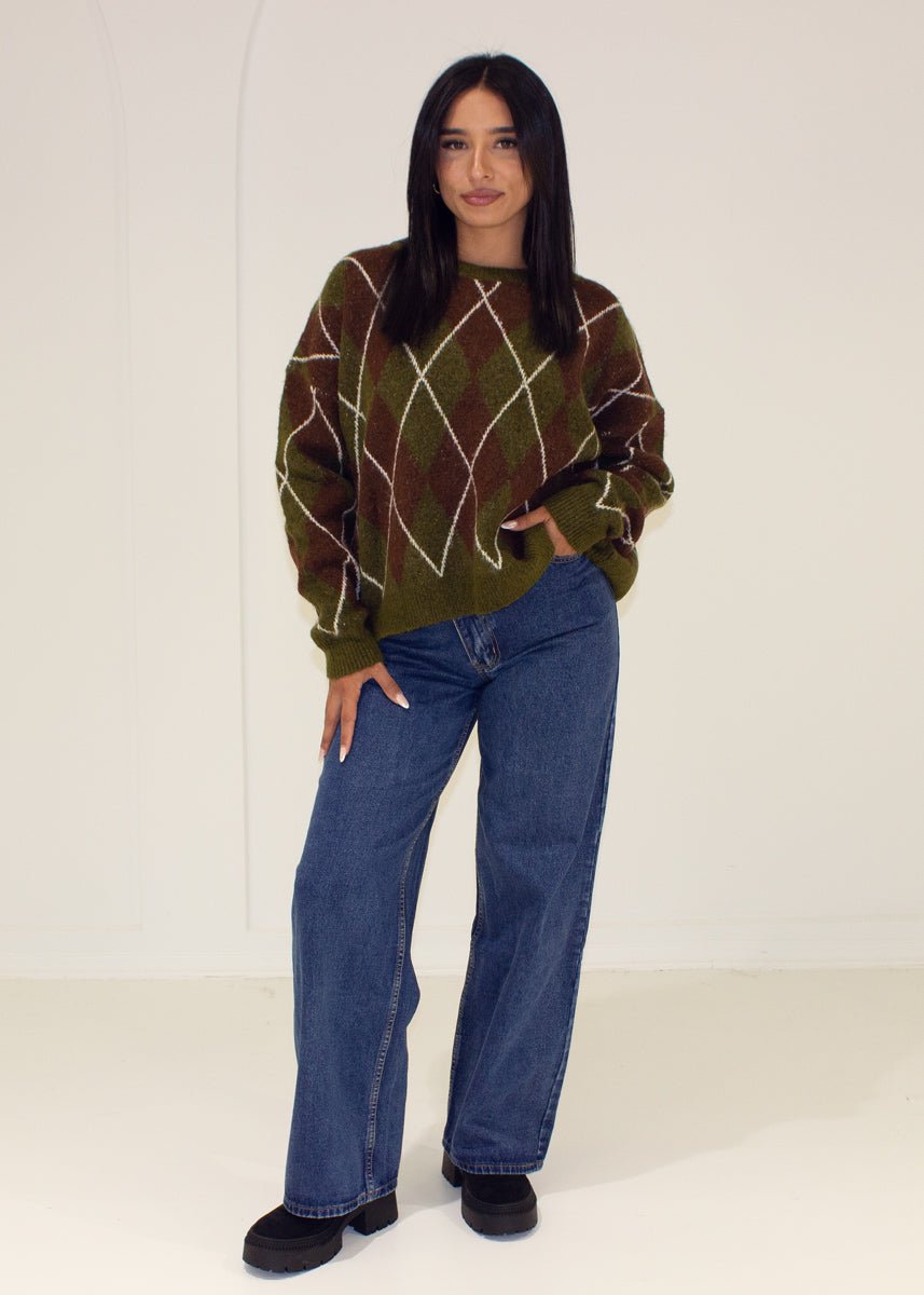 Pullover mit Karomuster - NAHA
