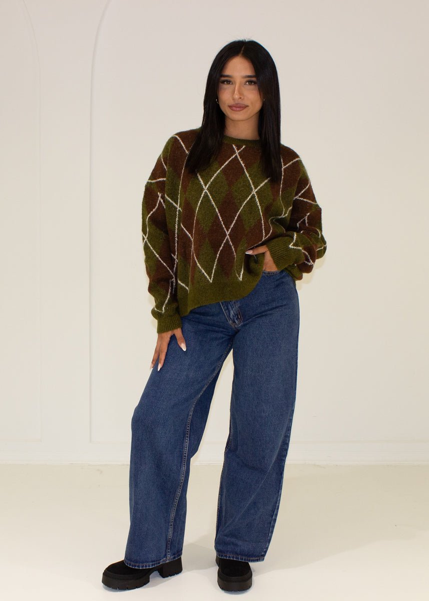 Pullover mit Karomuster - NAHA