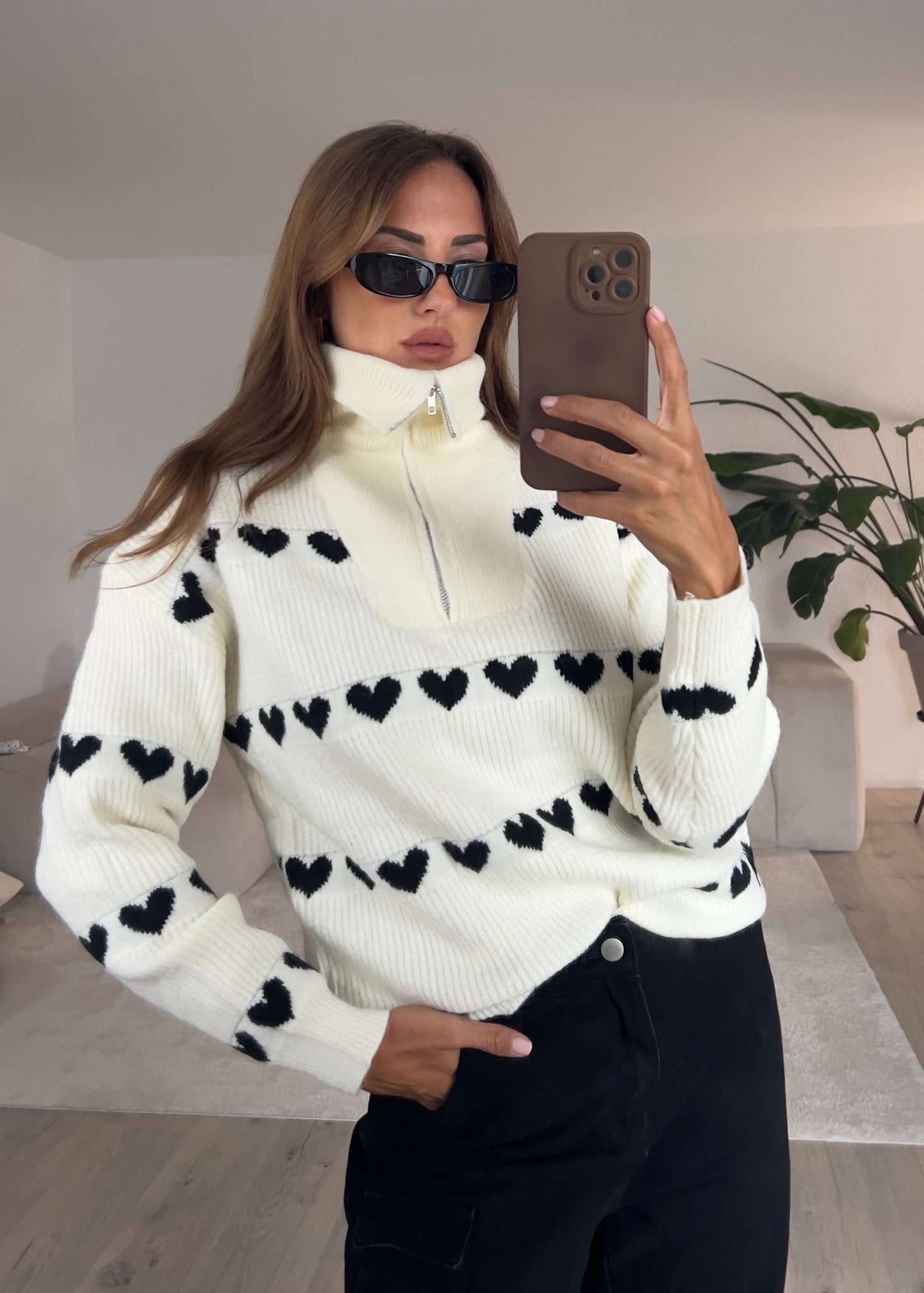 Pullover mit Reißverschluss - NAHA