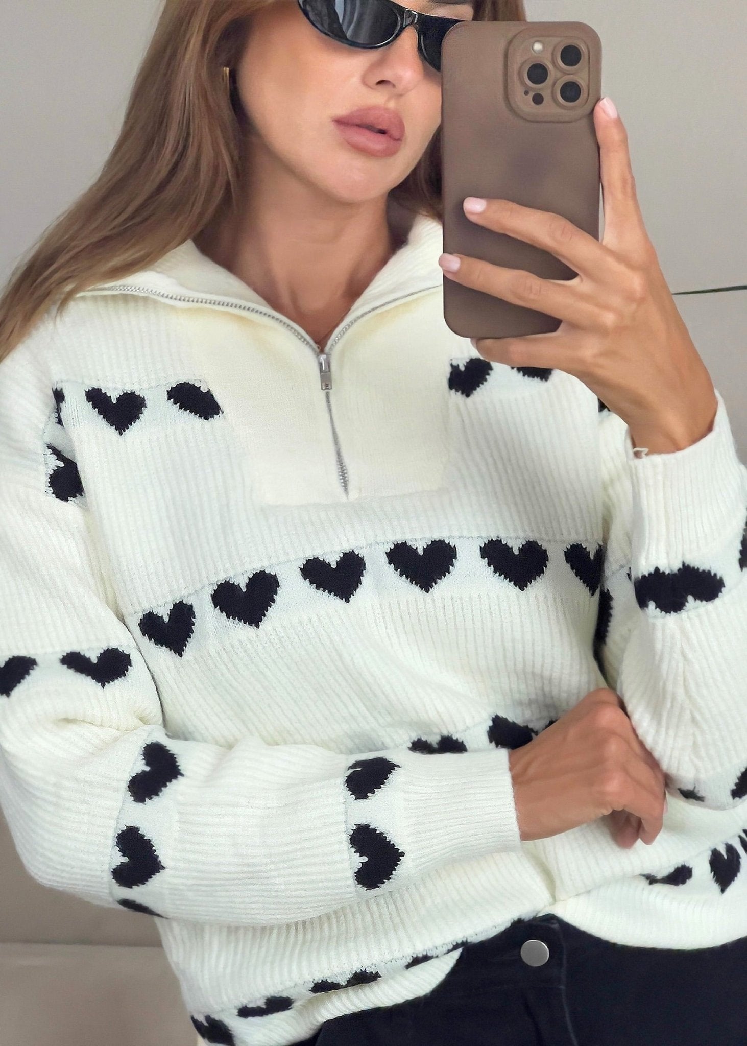 Pullover mit Reißverschluss - NAHA