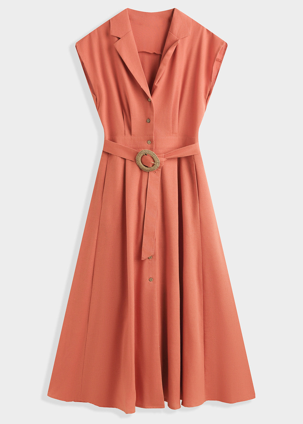 Ärmelloses Hemdkleid