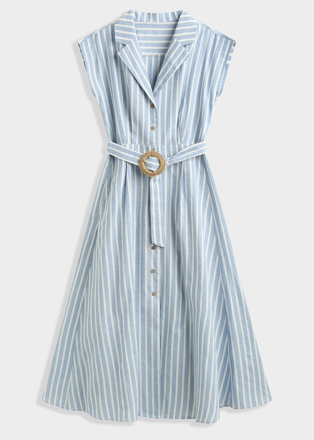 Ärmelloses Hemdkleid