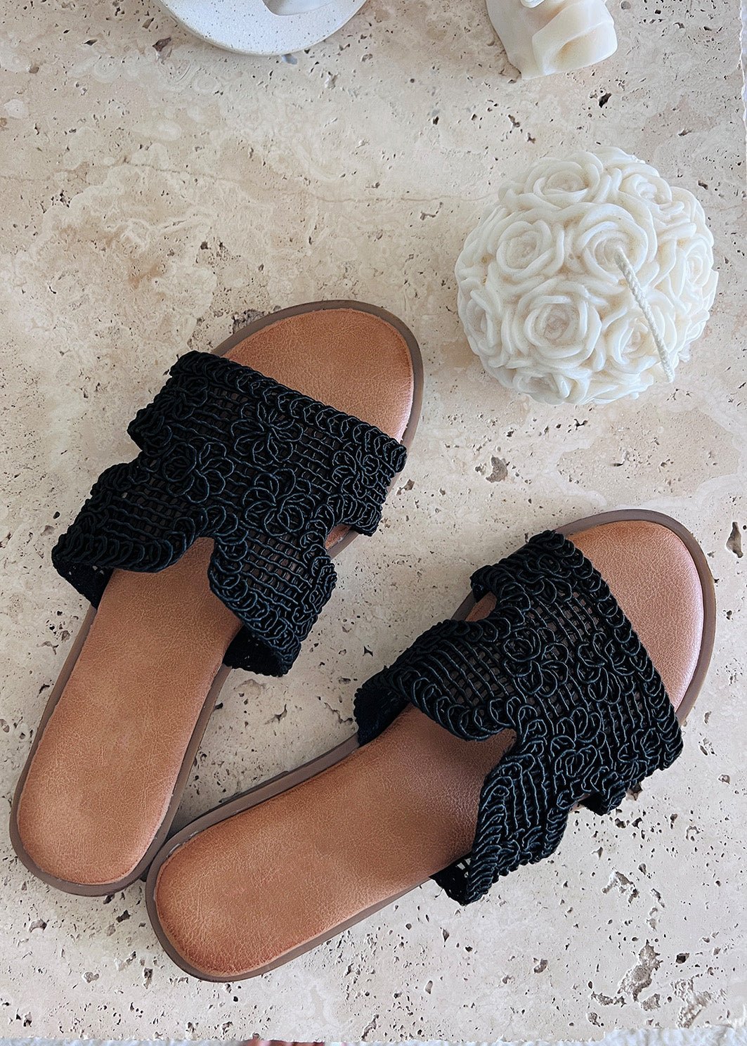Sandalen mit gehäkeltem Look - NAHA