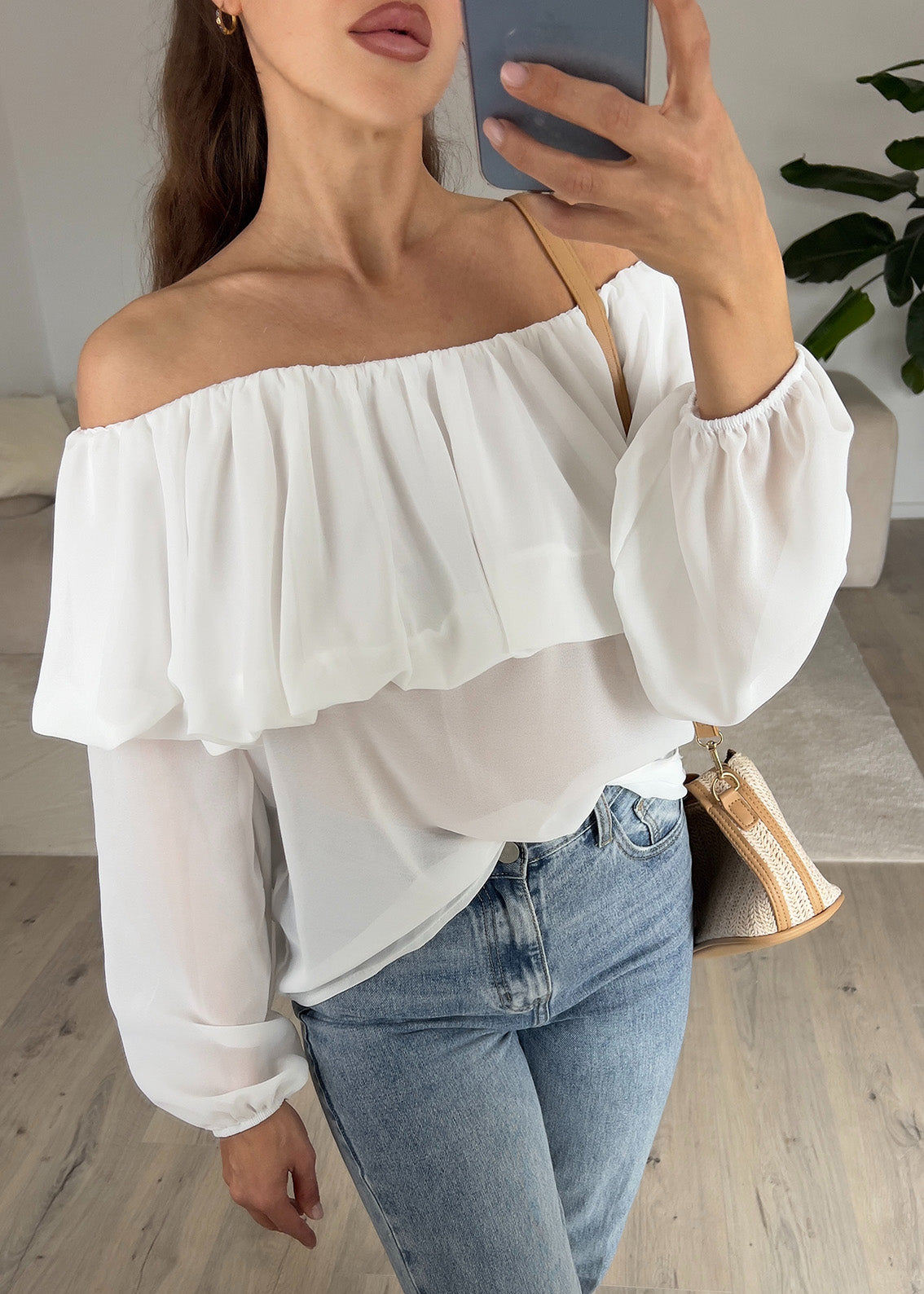 Schulterfreies Oberteil