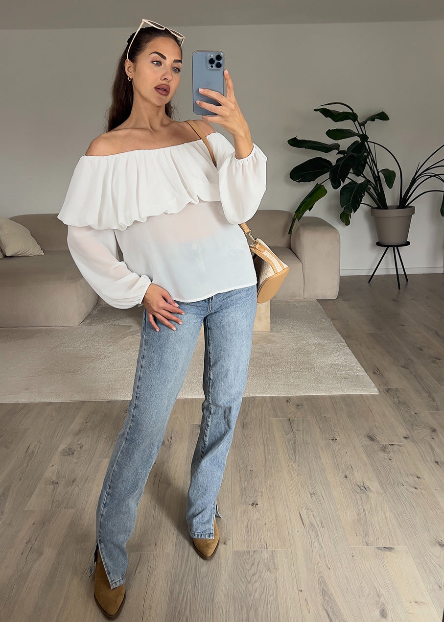 Schulterfreies Oberteil