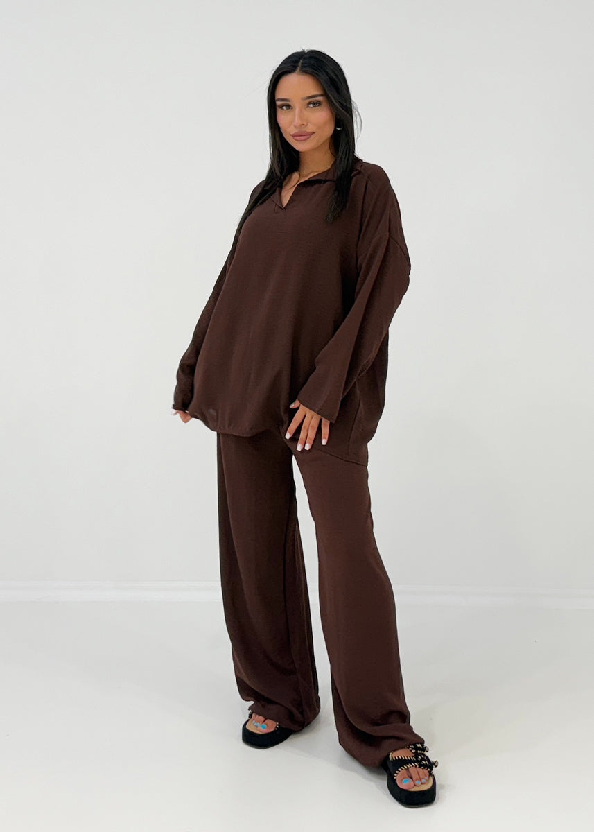 2-teiliges Set mit Kragen