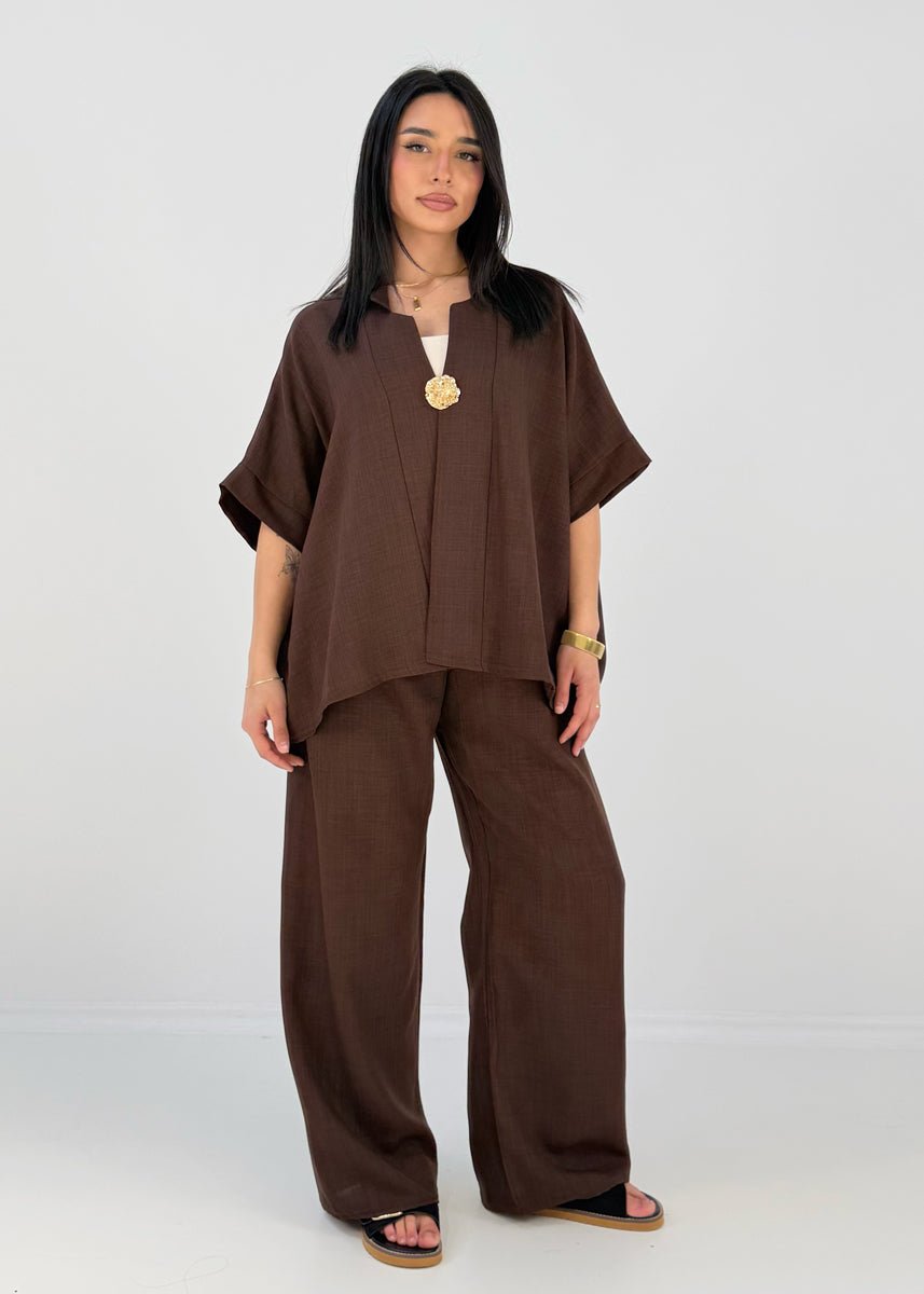 Set mit Oversize-Oberteil und weiter Hose - NAHA