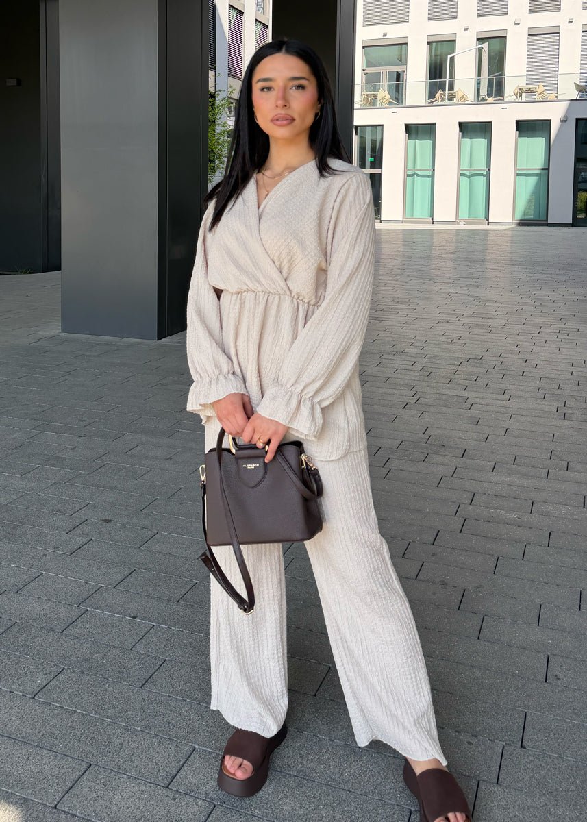 Set mit Wickeloberteil und elastischer Taille - NAHA