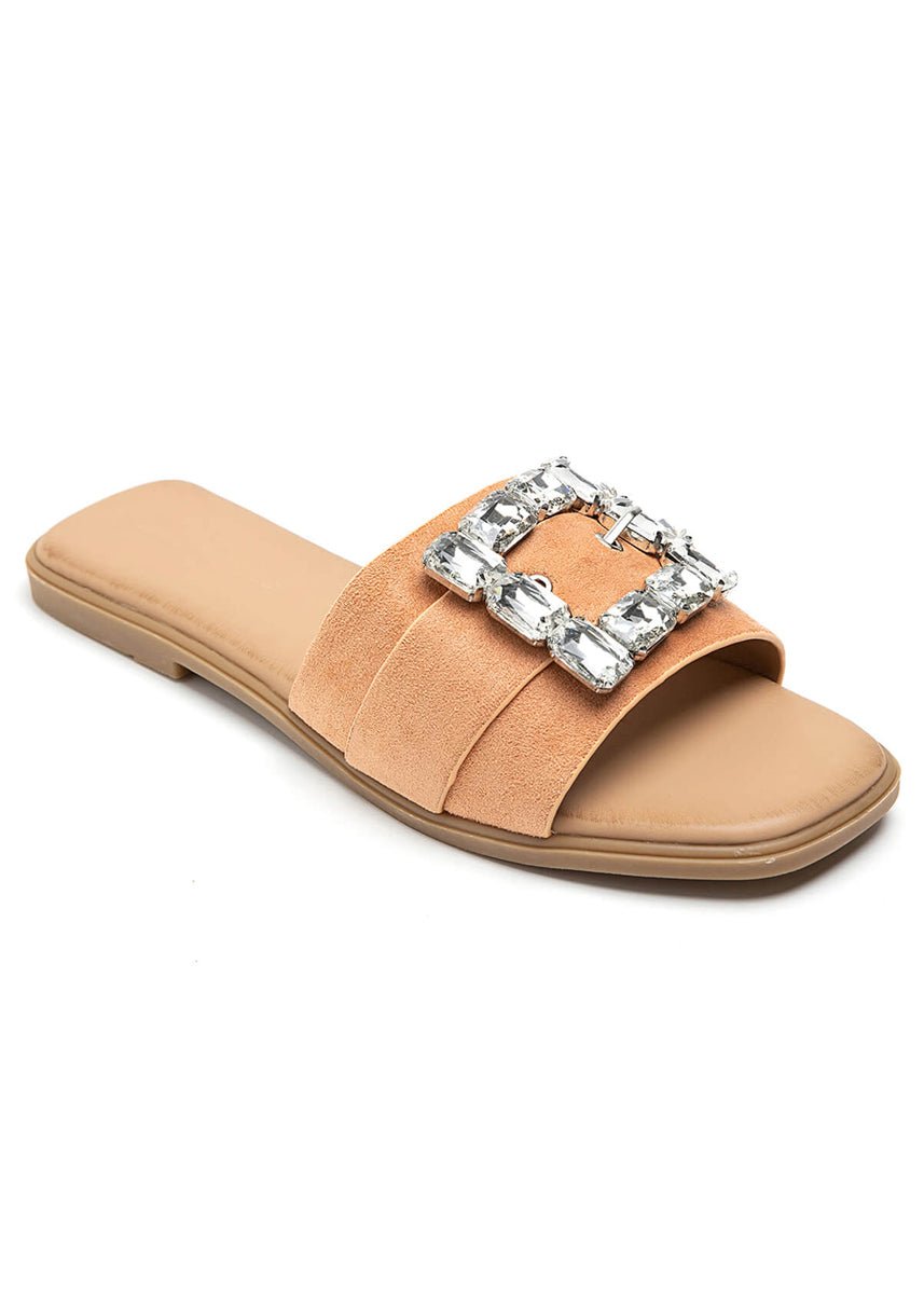 Slides mit Strass-Schnalle - NAHA